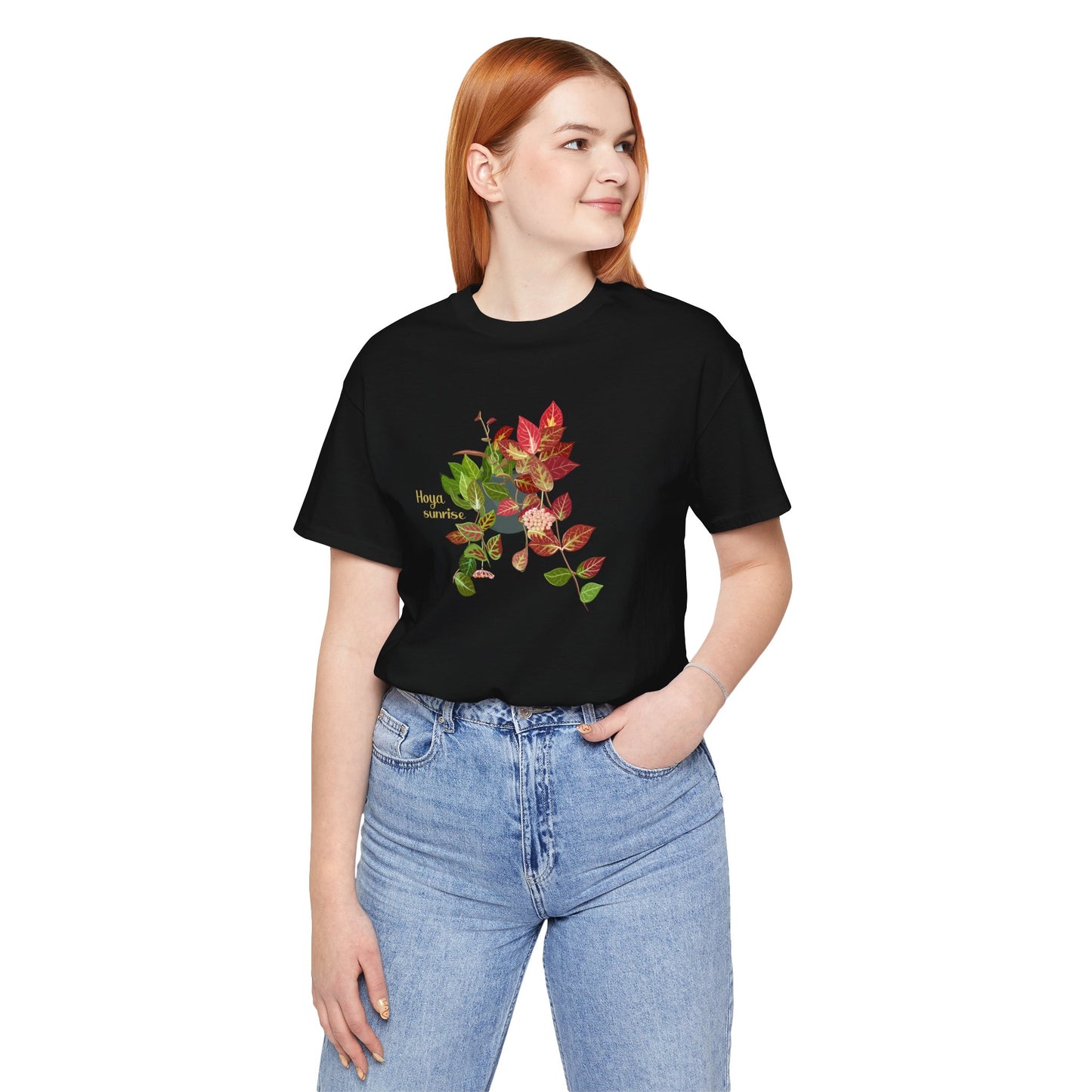 Hoya Sunrise Plant Lover T-shirt - Black