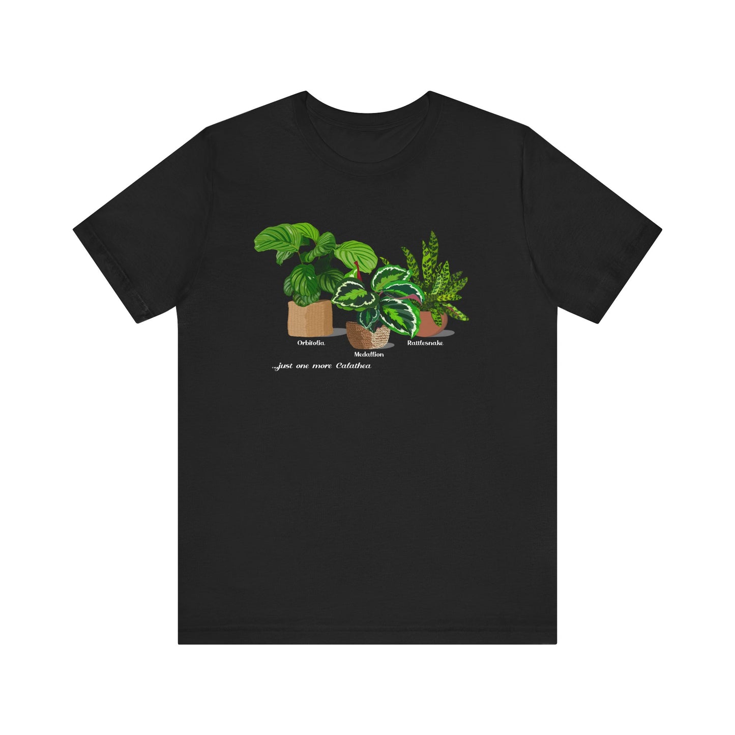 Calathea Trio Plant Lover T-Shirt - Black