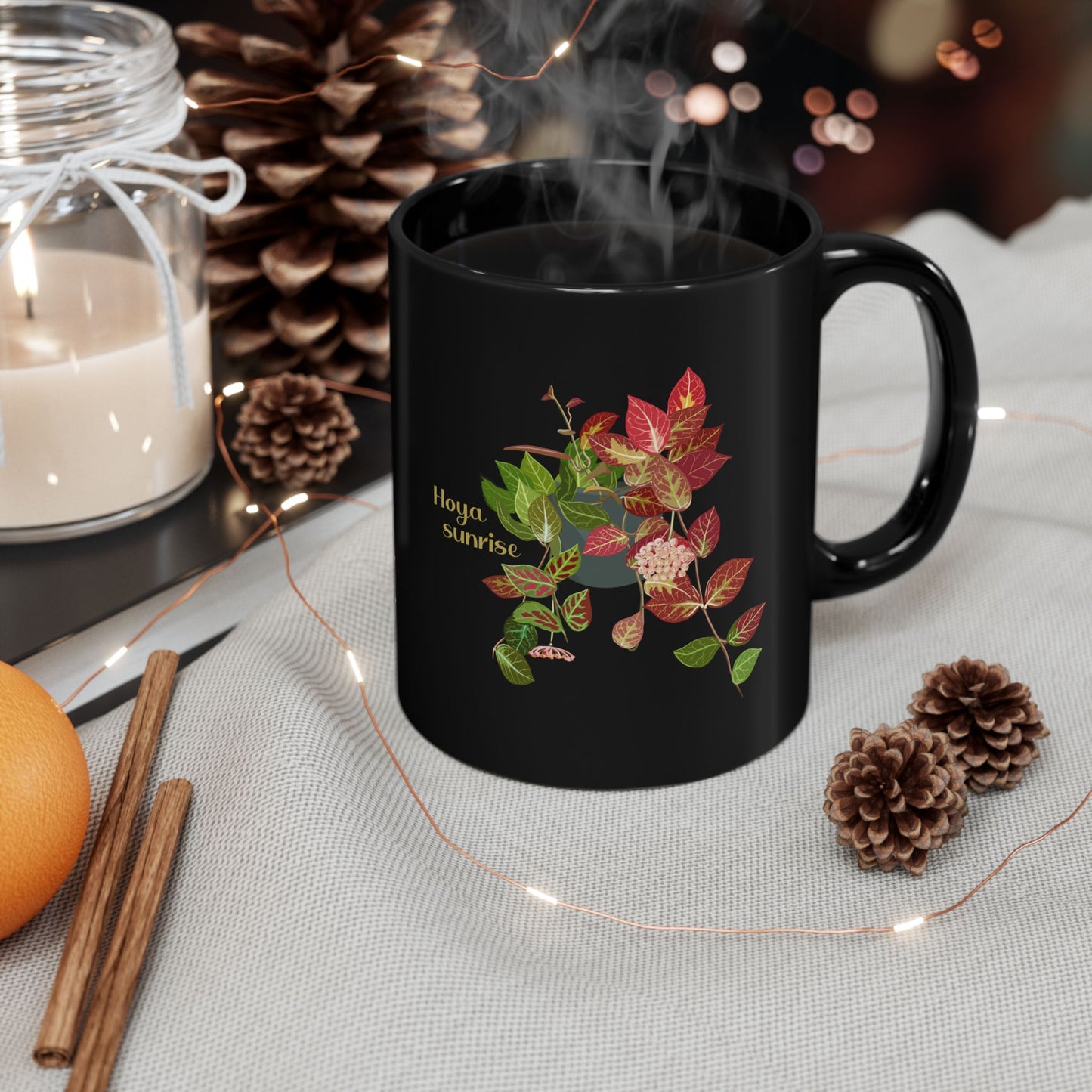 Hoya Sunrise Plant Lover Mug - Black