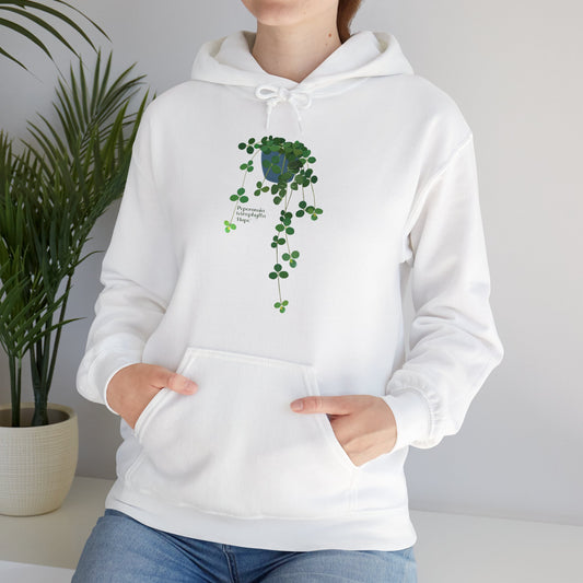 Peperomia Tetraphylla "Hope" Hoodie - White