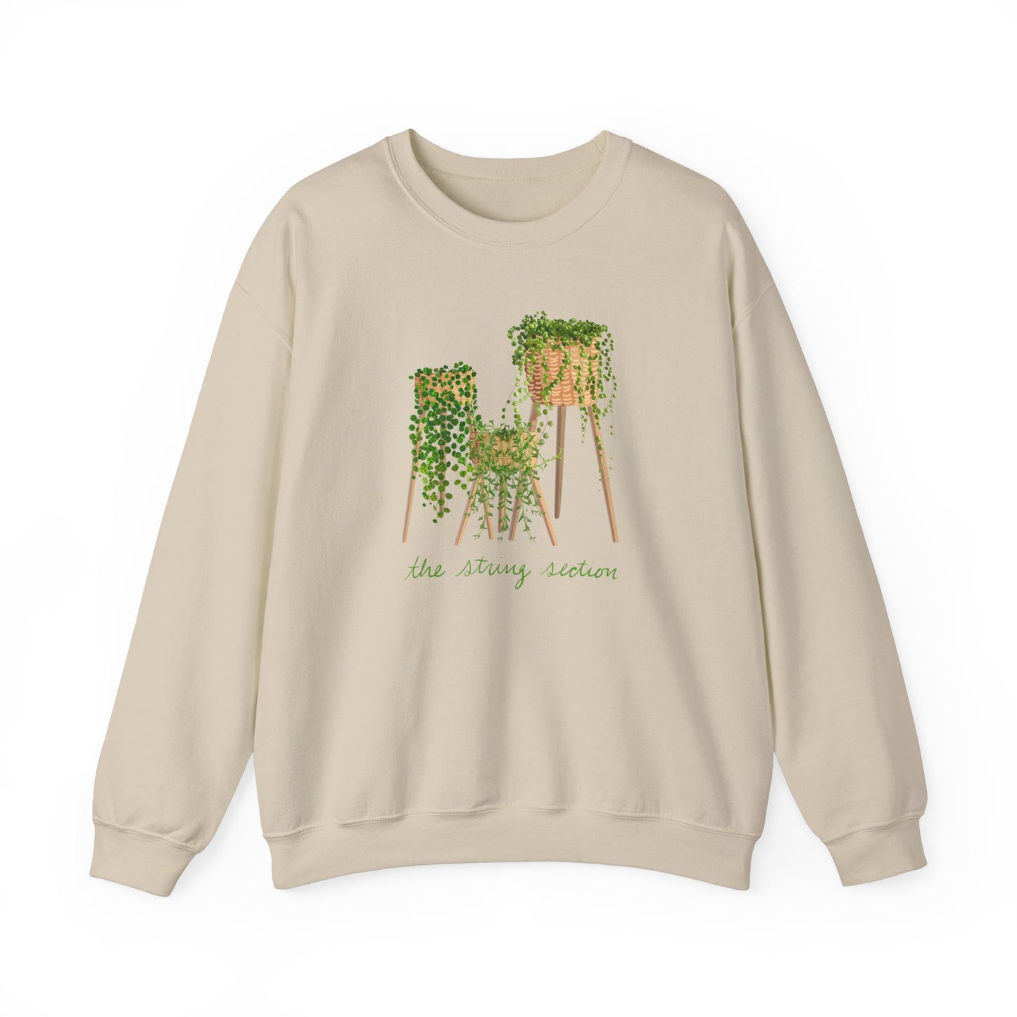 The String Section Plant Lover Crewneck Sweatshirt - Beige