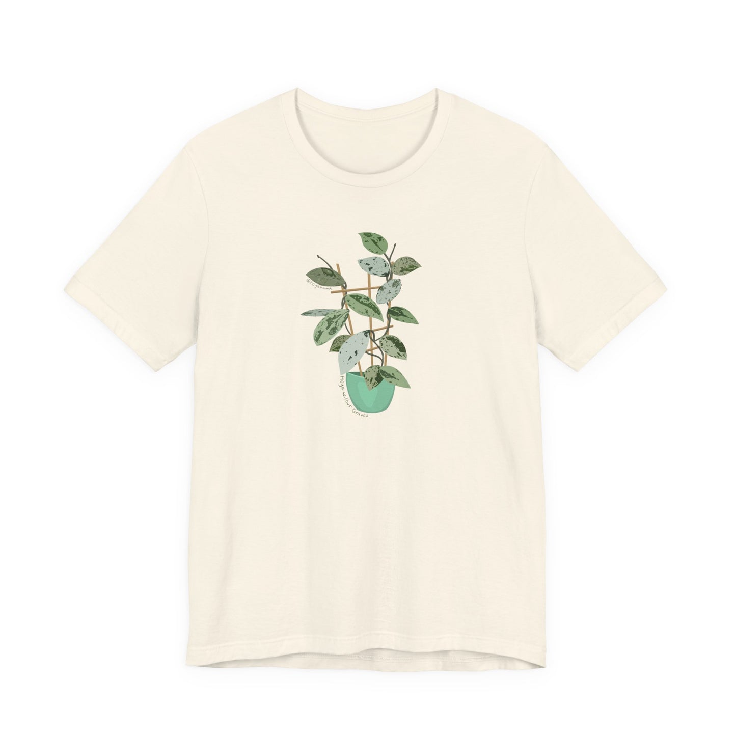 Hoya Carnosa Plant Lover T-Shirt - White, Natural, Black