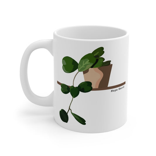 Hoya Kerrii Plant Lover Mug - White