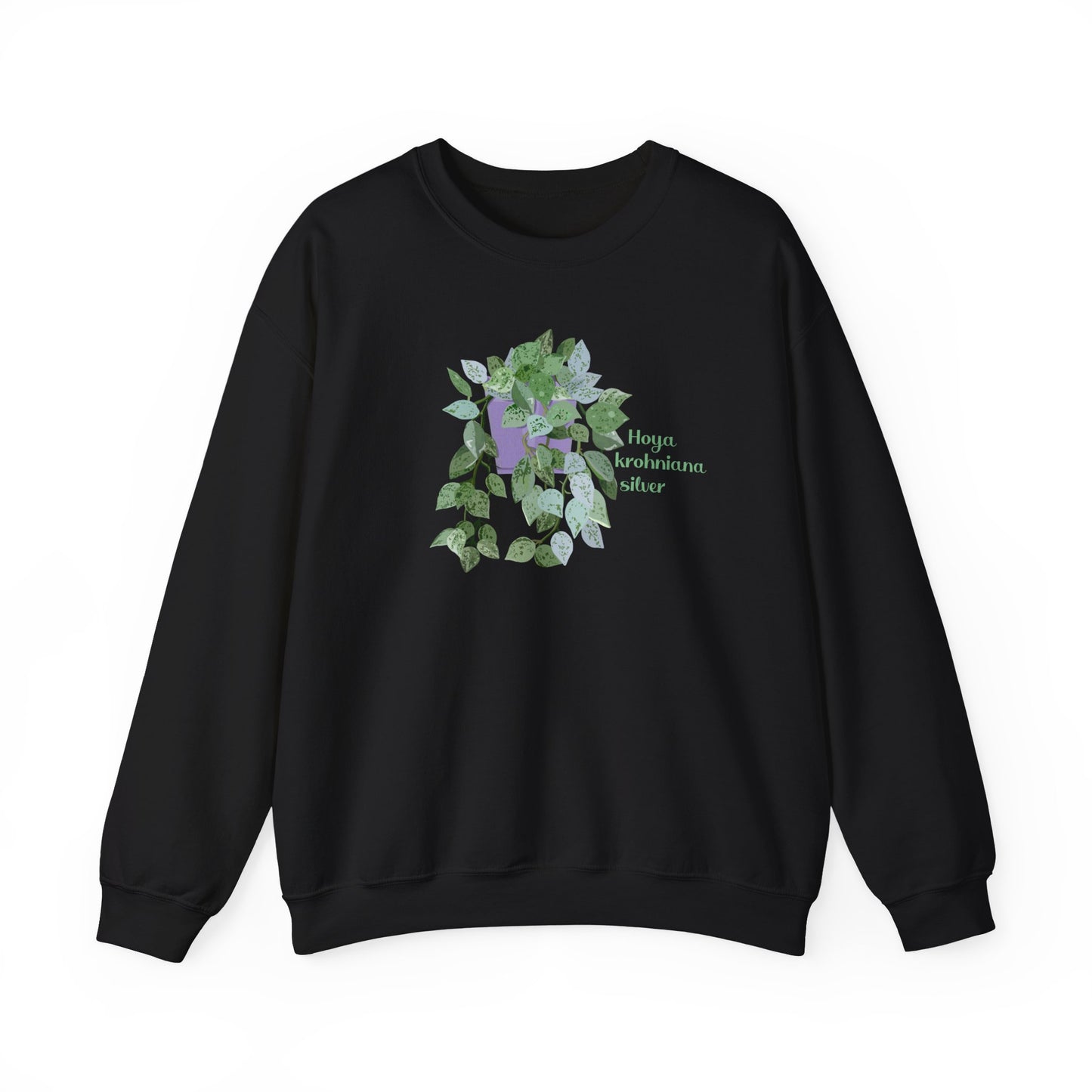 Hoya Krohniana Silver Plant Lover Crewneck Sweatshirt