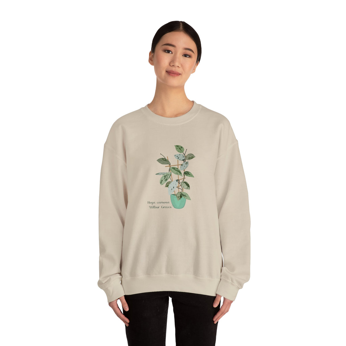 Hoya Carnosa Plant Lover Crewneck Sweatshirt