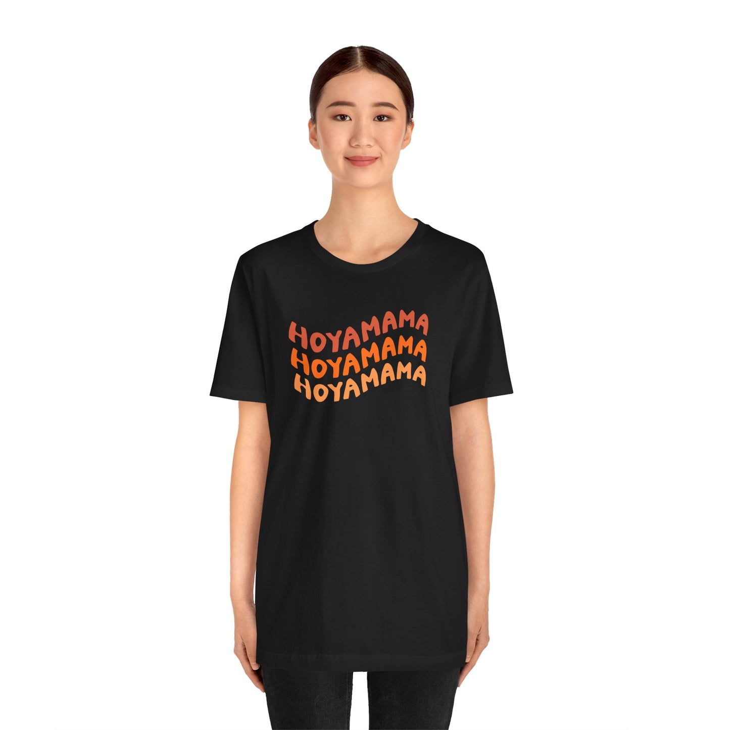 Hoyamama Plant Lover T-Shirt - Black with Orange