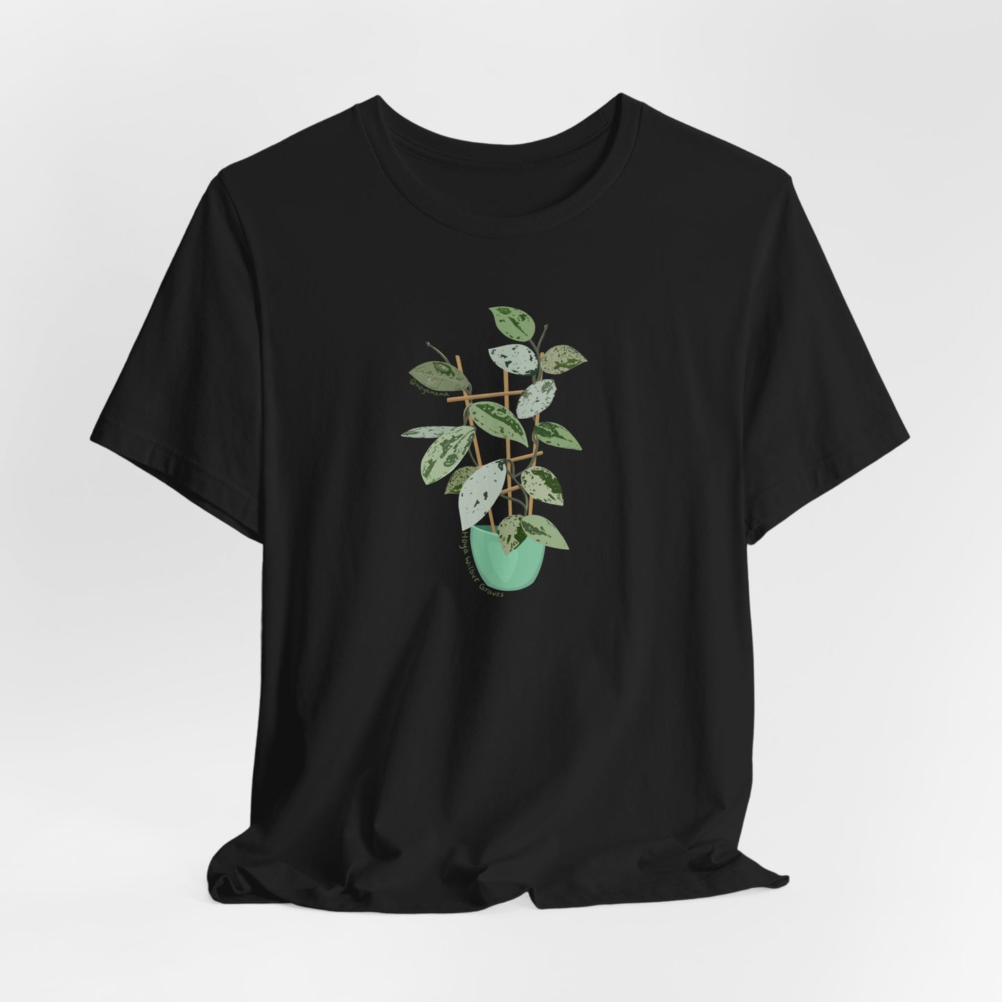 Hoya Carnosa Plant Lover T-Shirt - White, Natural, Black
