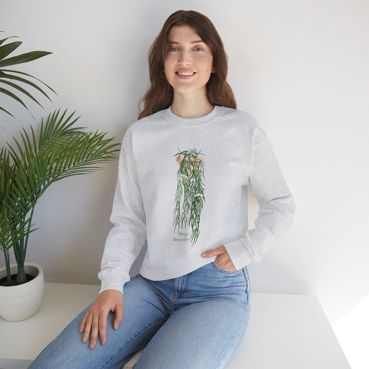 Hoya Linearis Plant Lover Crewneck Sweatshirt