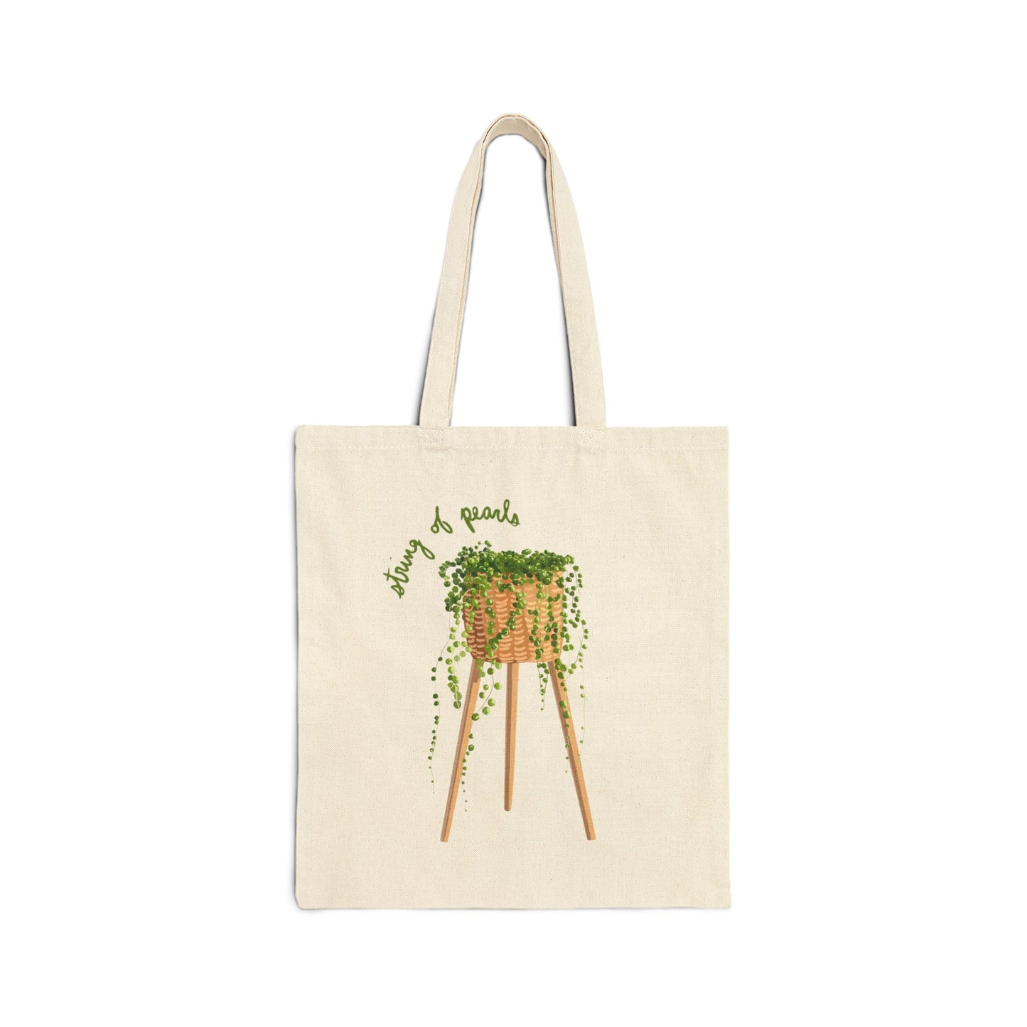 String of Pearls Canvas Tote Bag