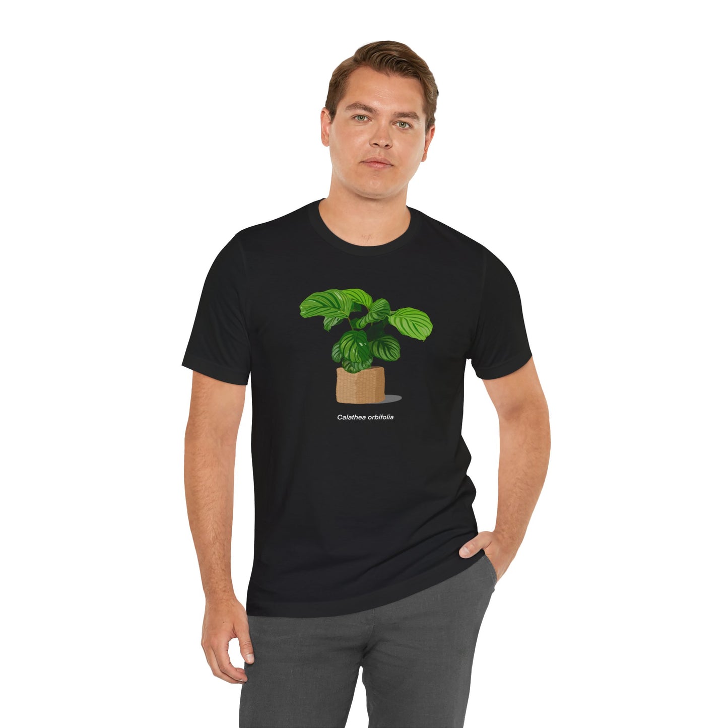 Calathea Orbifolia Plant Lover T-Shirt - Black