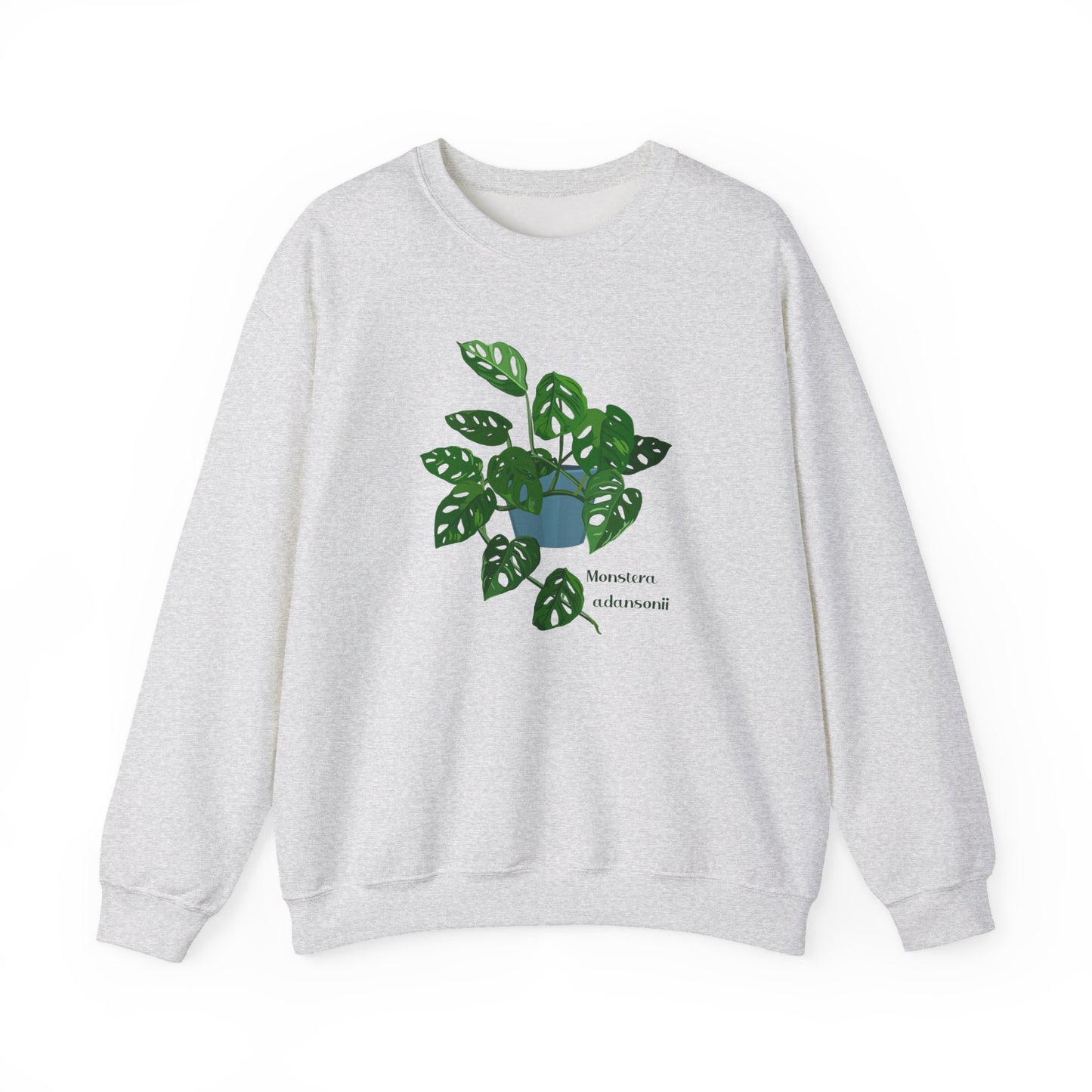 Monstera Adansonii Plant Lover Crewneck Sweatshirt