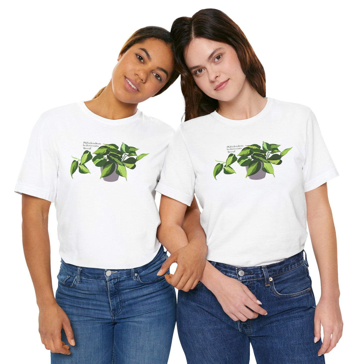 Philodendron Brasil Plant Lover T-Shirt - White, Natural, Black