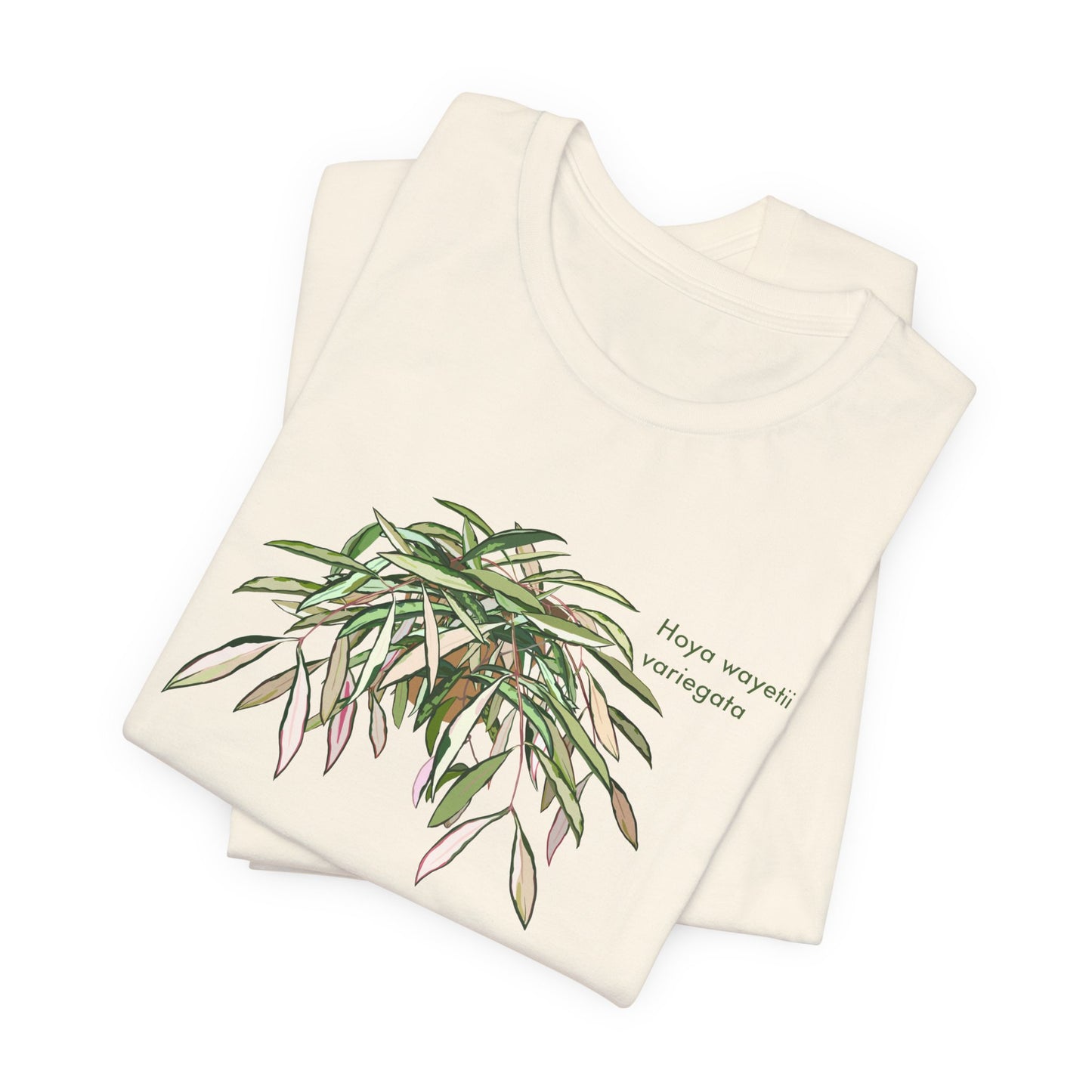 Hoya Wayetii Variegata Plant Lover T-Shirt - White, Natural, Black