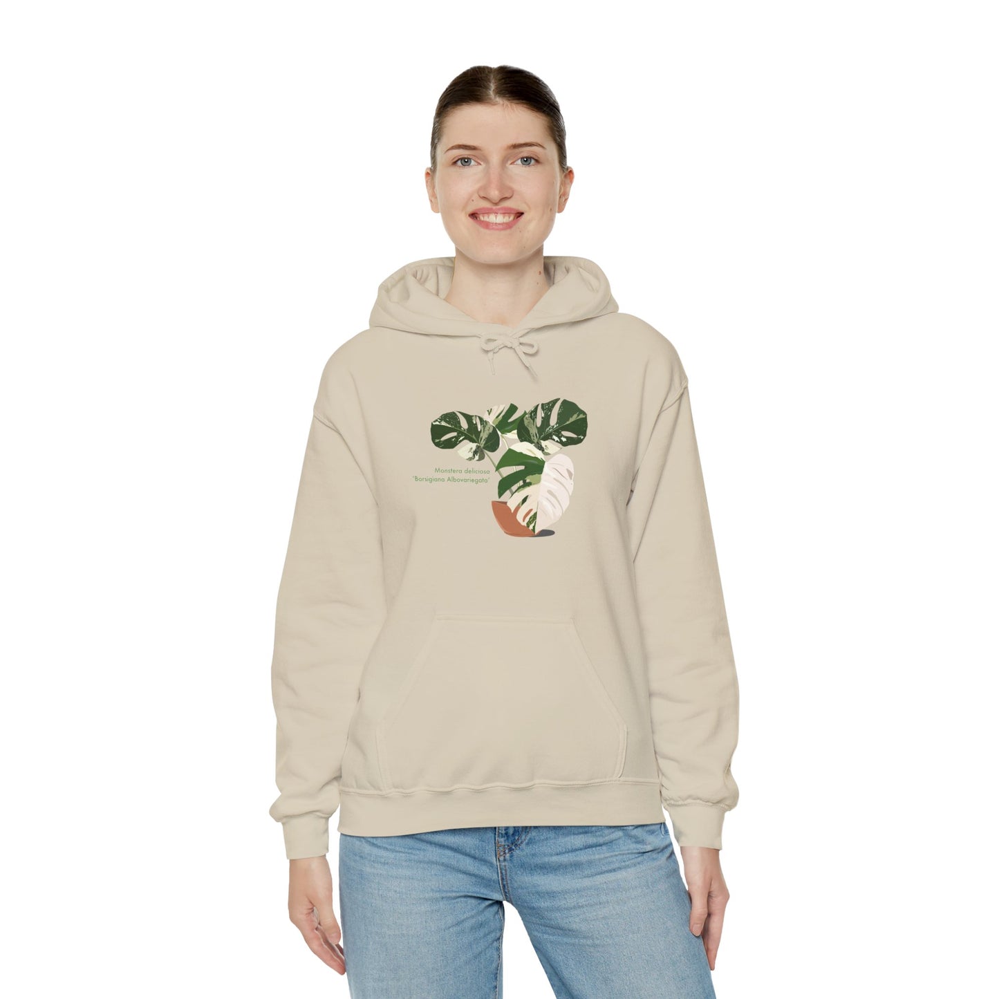 Monstera Deliciosa Borsigiana Albovariegata Hoodie