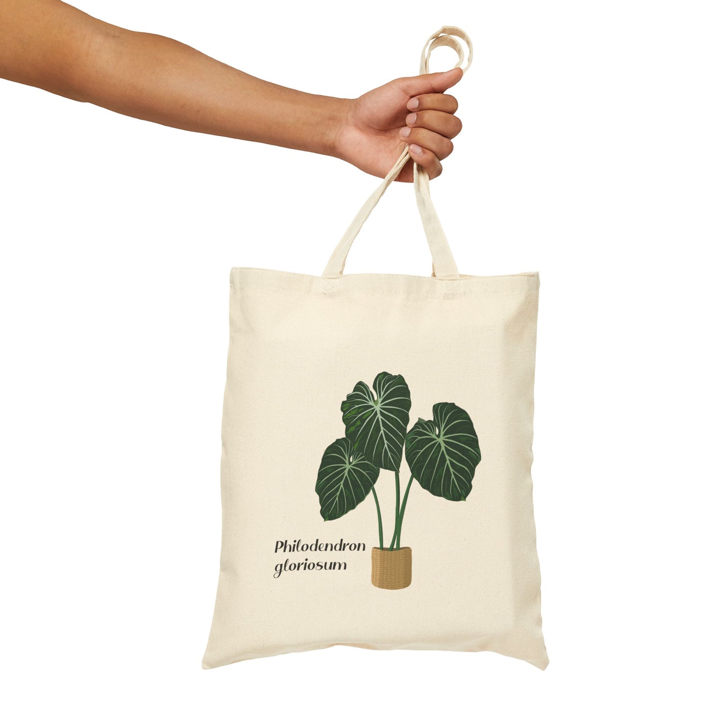 Philodendron Gloriosum Plant Lover Canvas Tote Bag