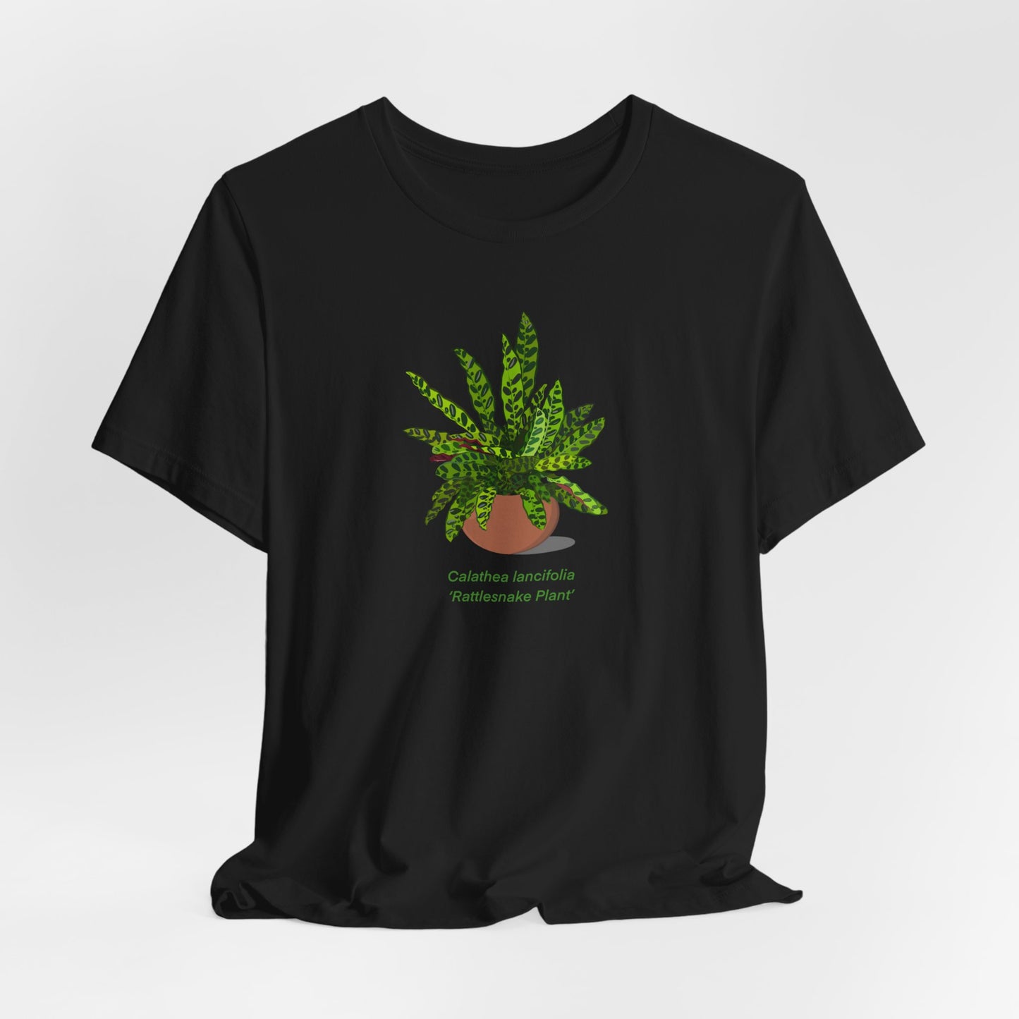 Calathea Lancifolia Rattlesnake Plant Lover T-Shirt - White, Natural, Black