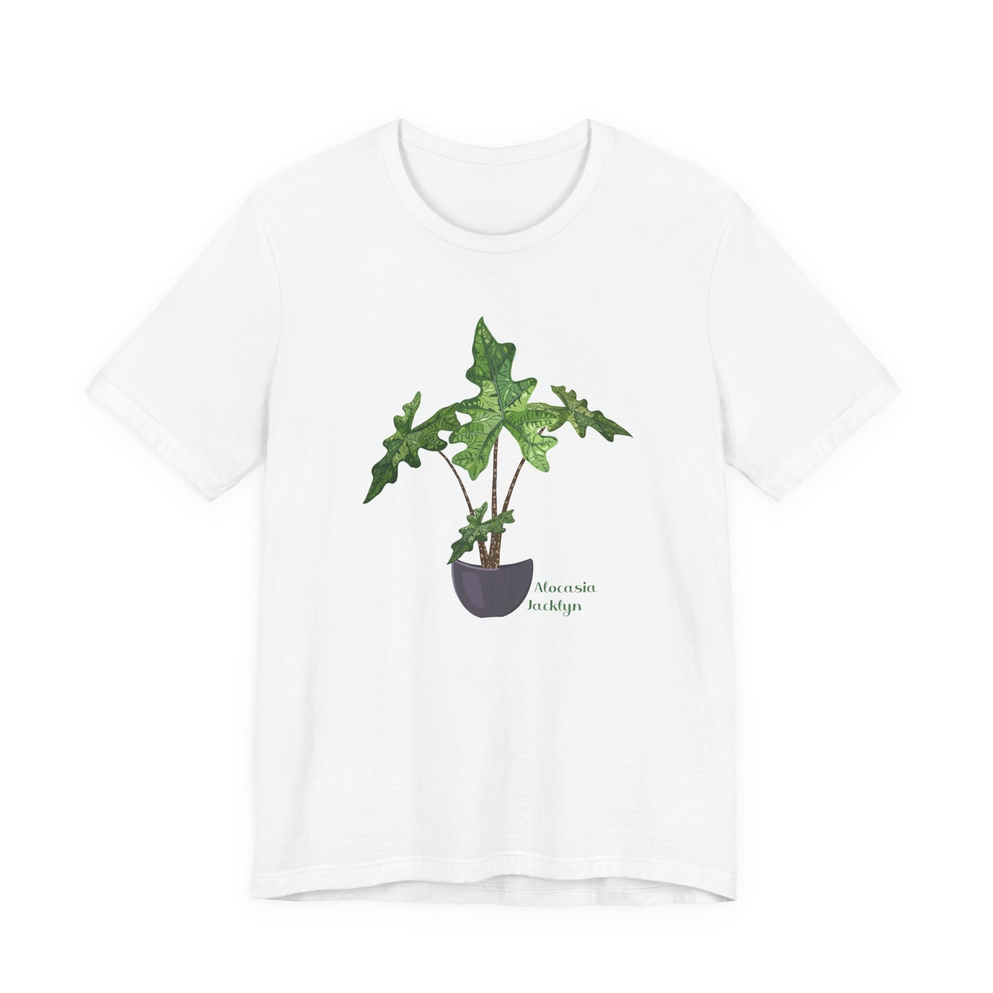 Alocasia Jacklyn Plant Lover T-Shirt - White, Natural, Black