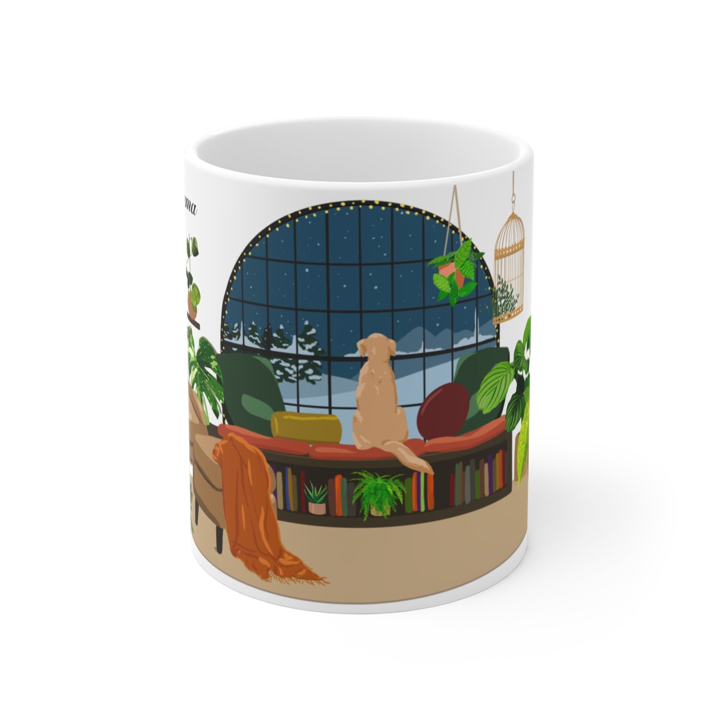 Welcome to Hoyamama Plant Room Mug - White