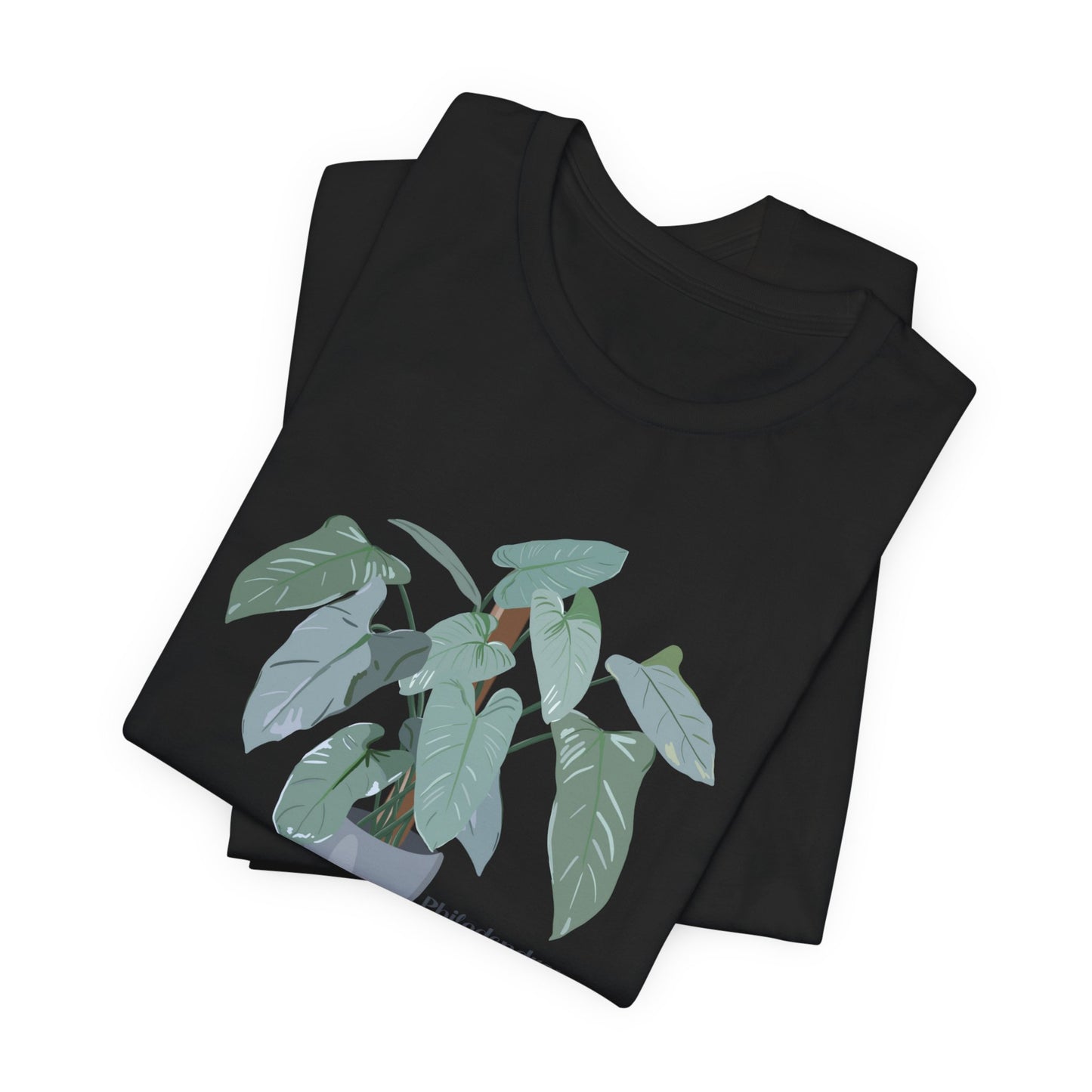 Philodendron Hastatum 'Silver Sword' Plant Lover T-Shirt - White, Natural, Black