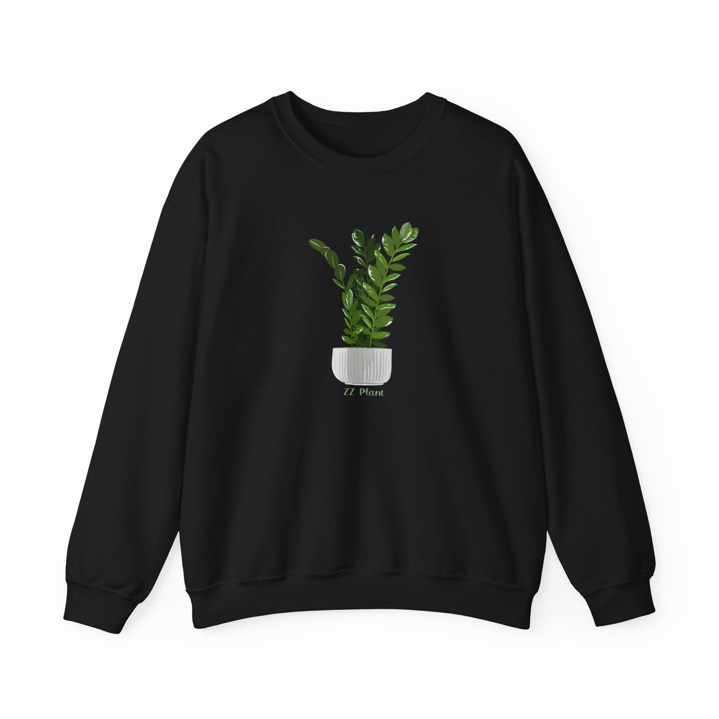 ZZ Plant Crewneck Sweatshirt - Black