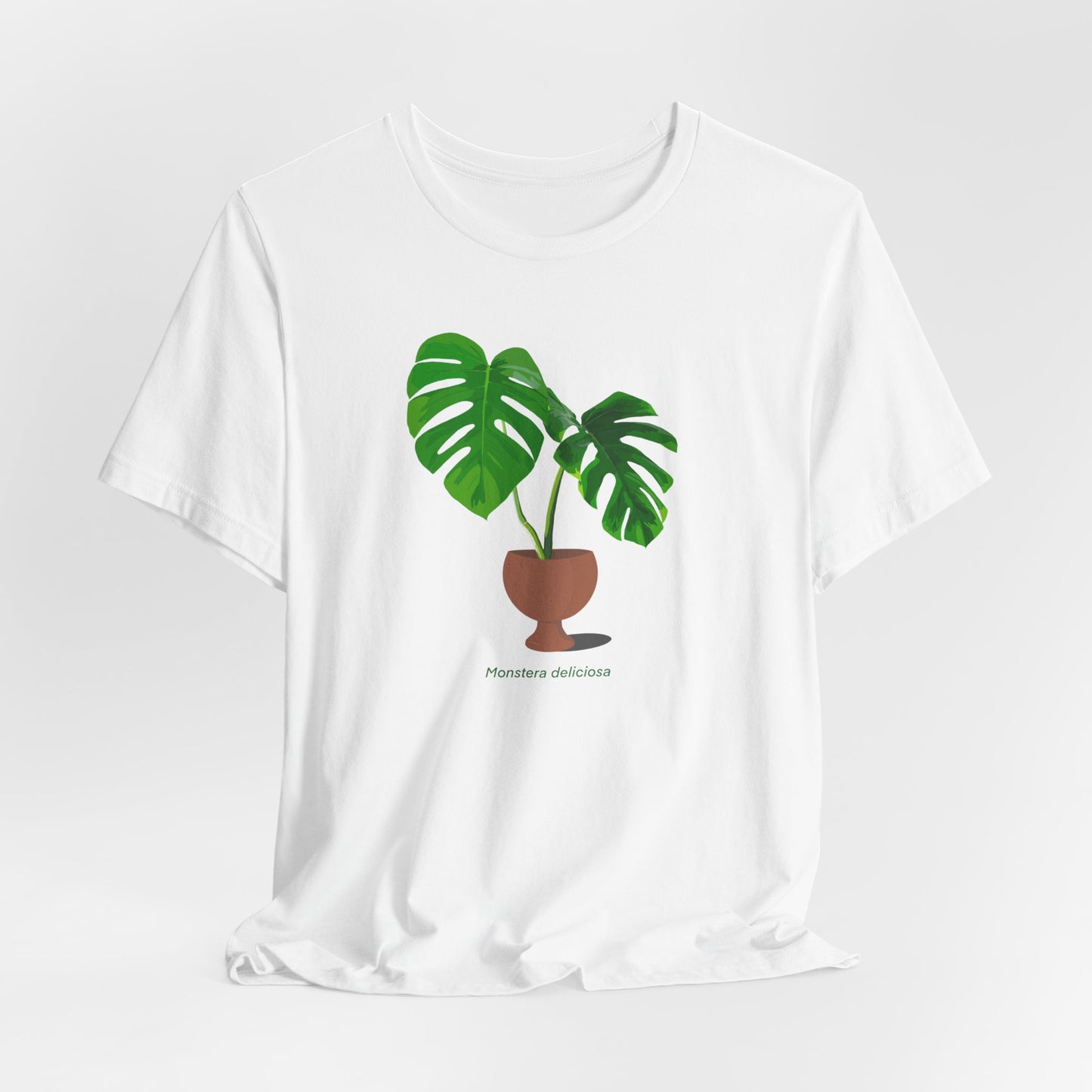 Monstera Deliciosa Plant Lover T-Shirt - White, Natural, Black