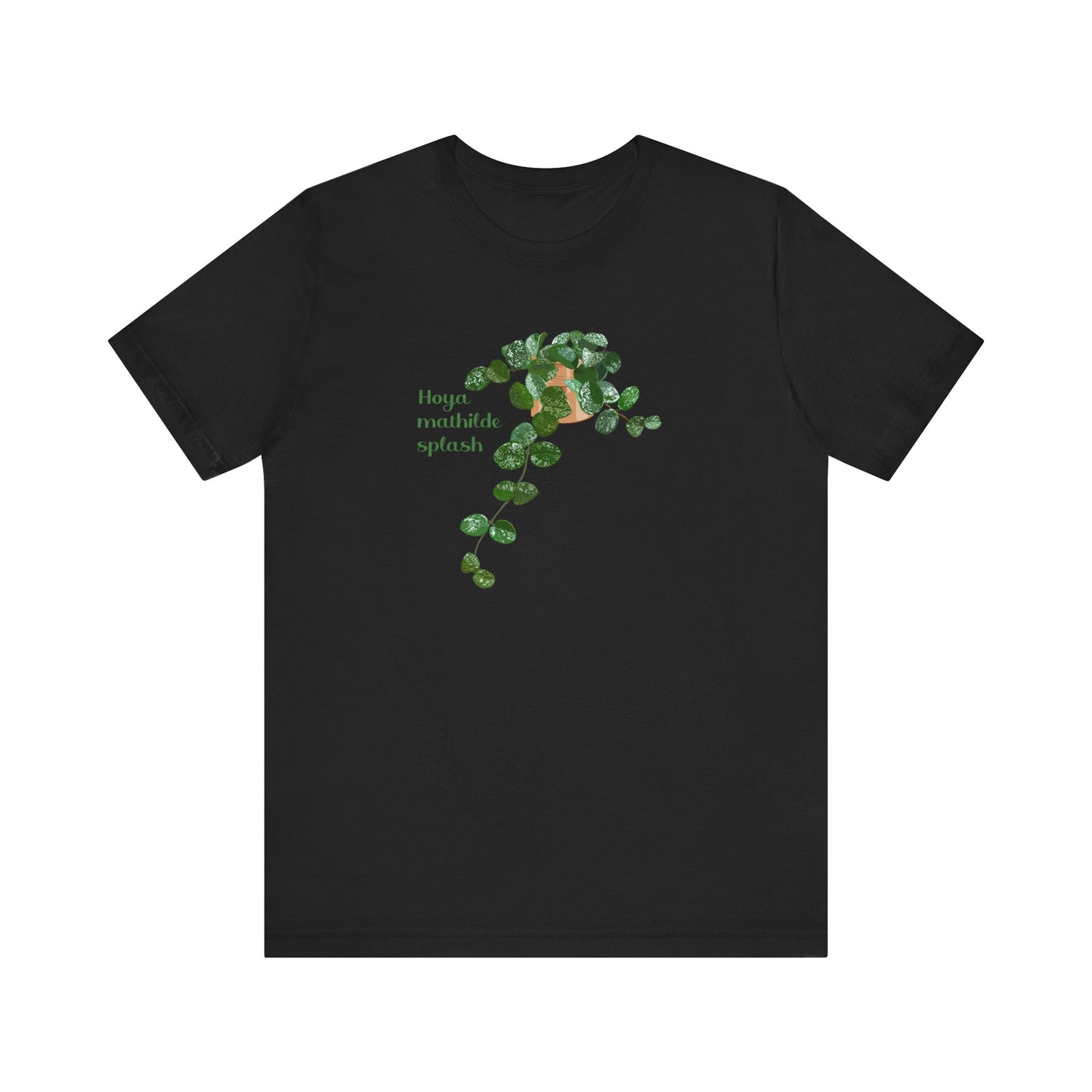 Hoya Mathilde Splash Plant Lover T-shirt - Black