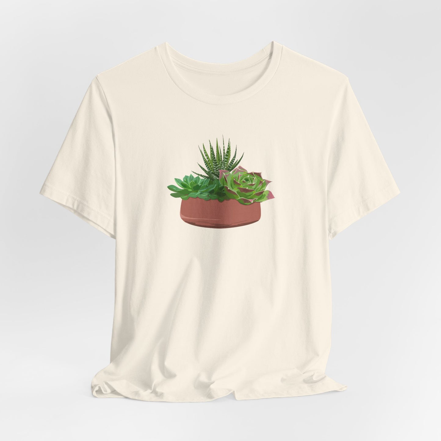 Succulent Bowl T-Shirt - White, Natural, Black
