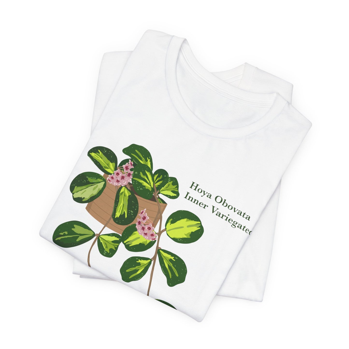 Hoya Obovata Inner Variegated T-Shirt - White, Natural, Black