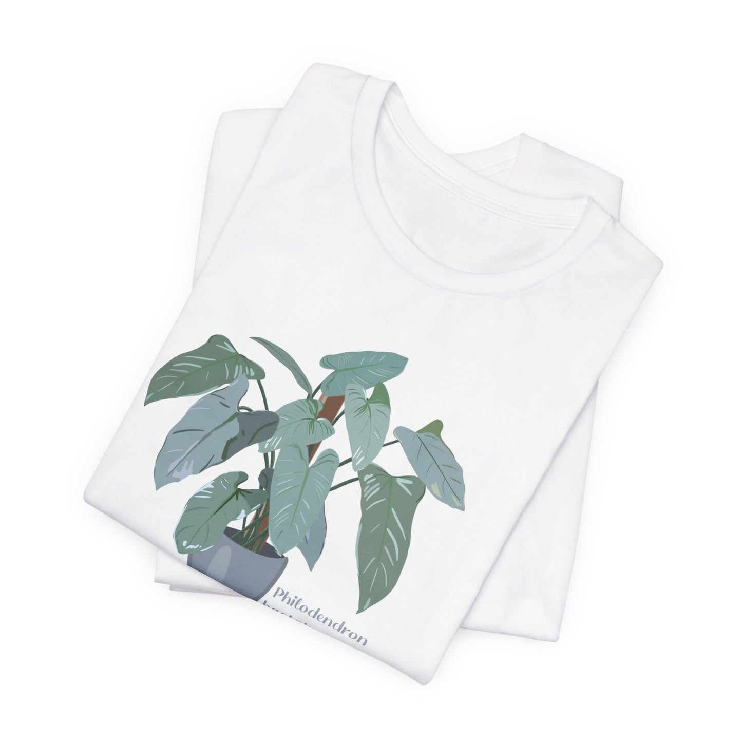 Philodendron Hastatum "Silver Sword' Plant Lover T-Shirt - White, Natural, Black