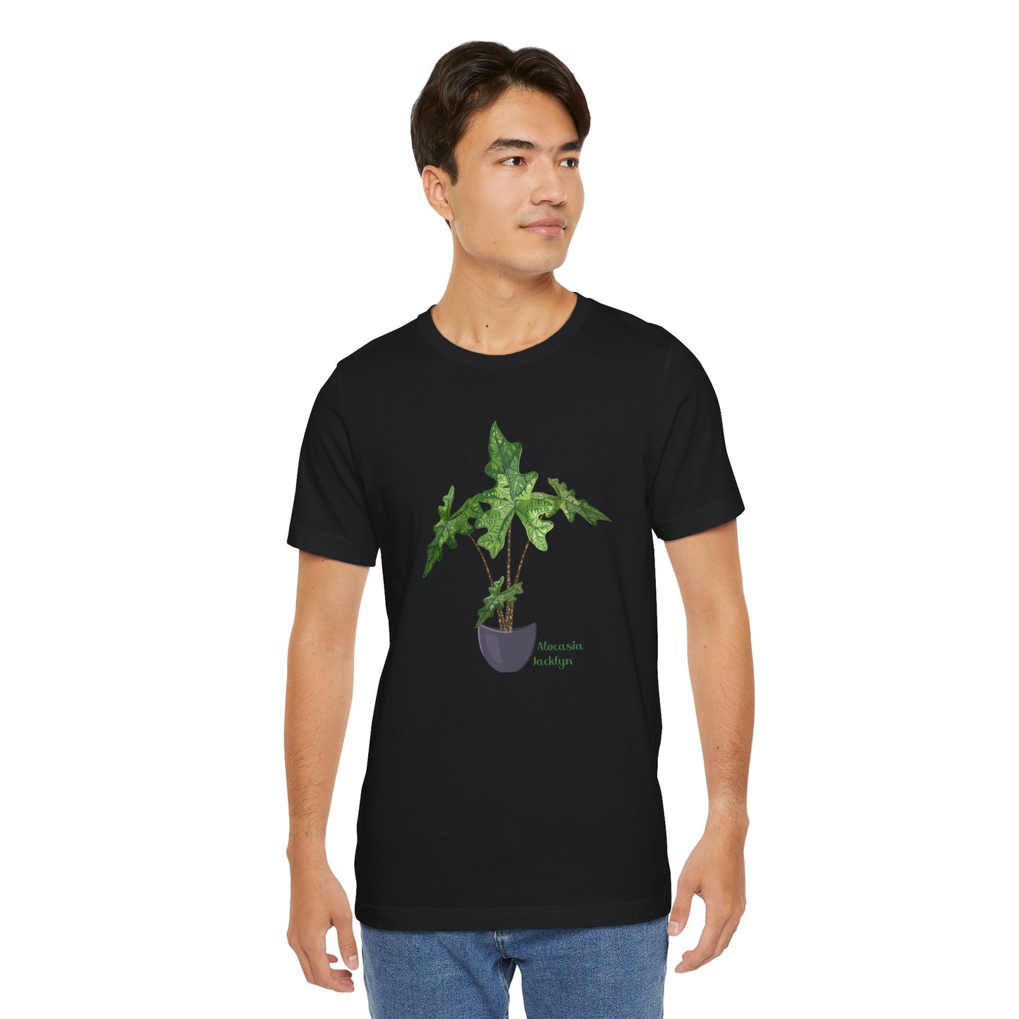 Alocasia Jacklyn Plant Lover T-Shirt - White, Natural, Black