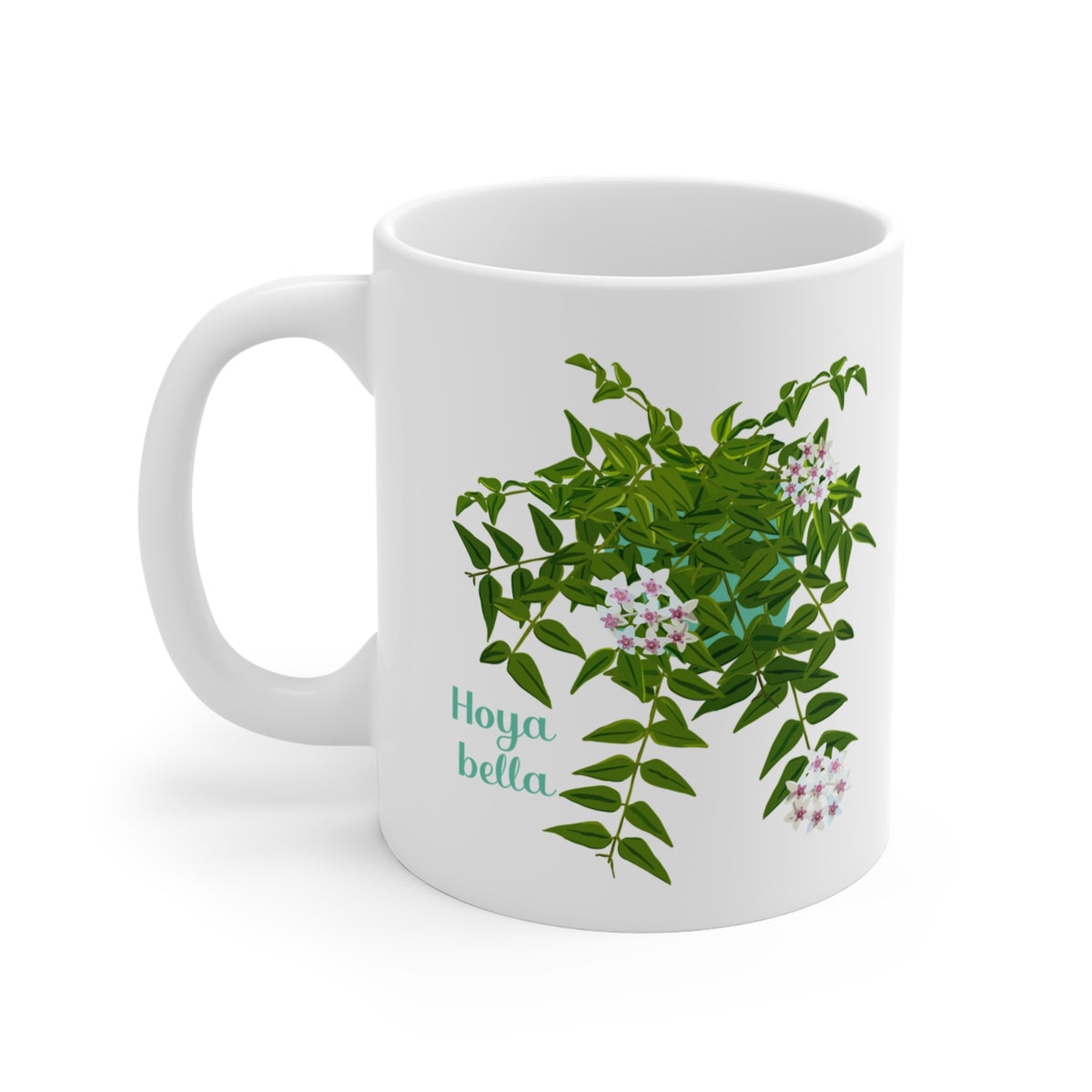 Blooming Hoya Bella Plant Lover Mug - White