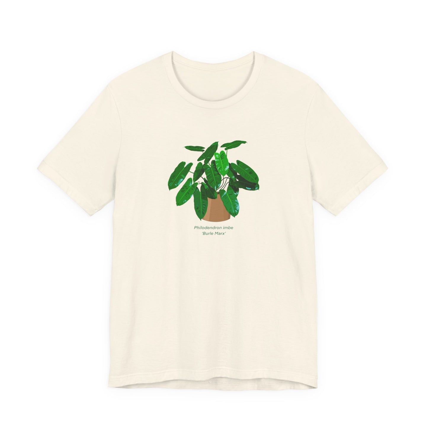 Philodendron Imbe 'Burle Marx' Plant Lover T-Shirt - White, Natural, Black