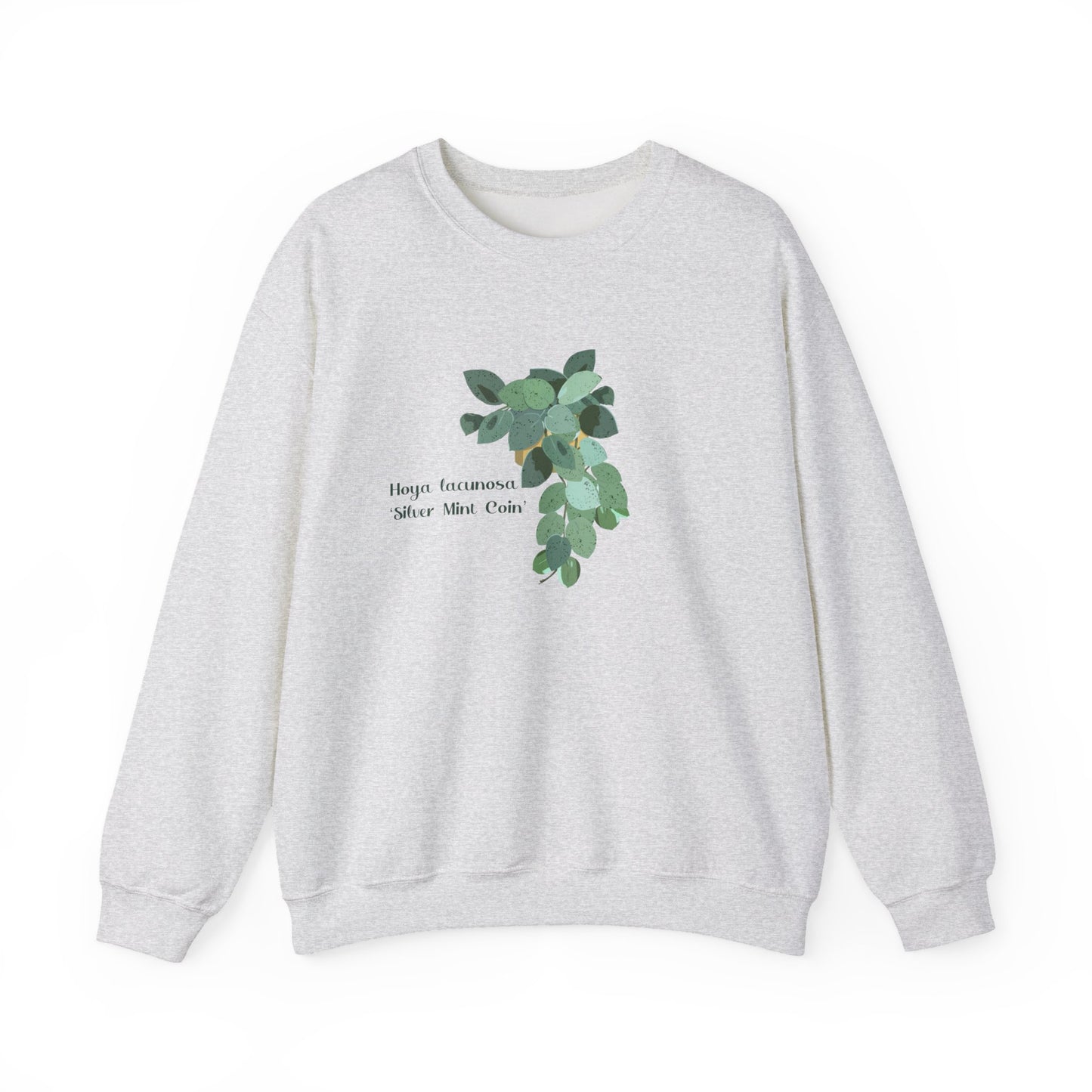Hoya Lacunosa 'Silver Mint Coin' Plant Lover Crewneck Sweatshirt
