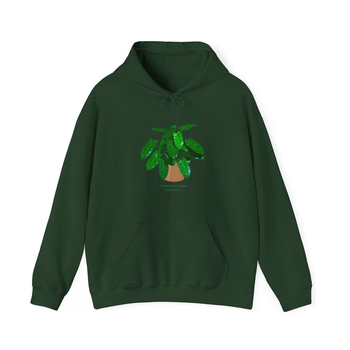Philodendron Imbe 'Burle Marx' Plant Hoodie