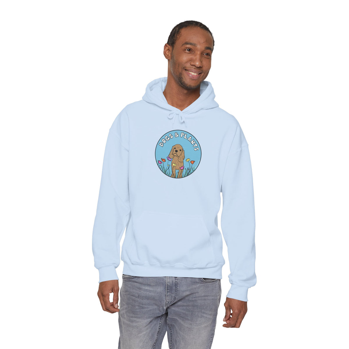 Dogs & Plants Hoodie for Puppy & Plant Lovers