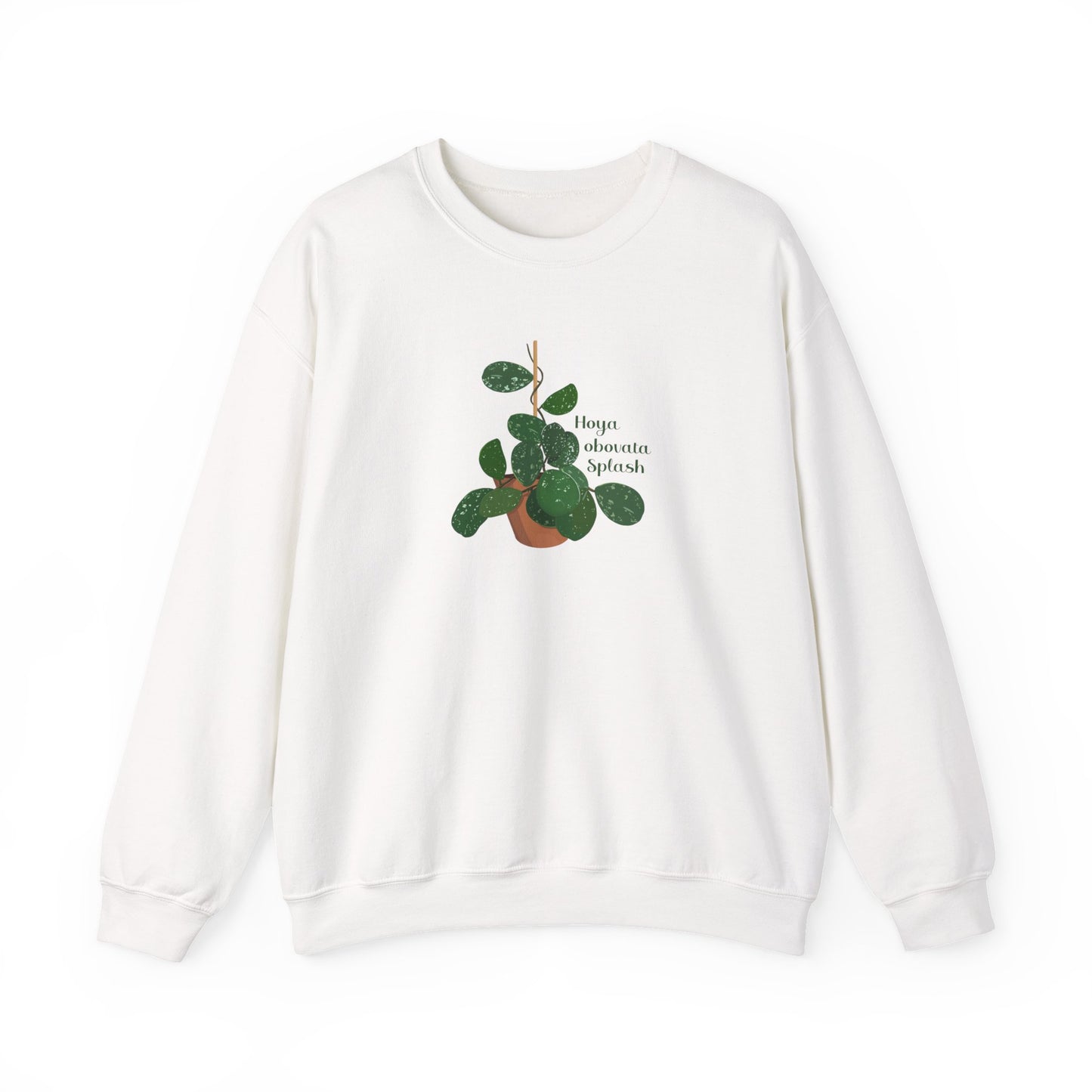 Hoya Obovata Splash Plant Lover Crewneck Sweatshirt
