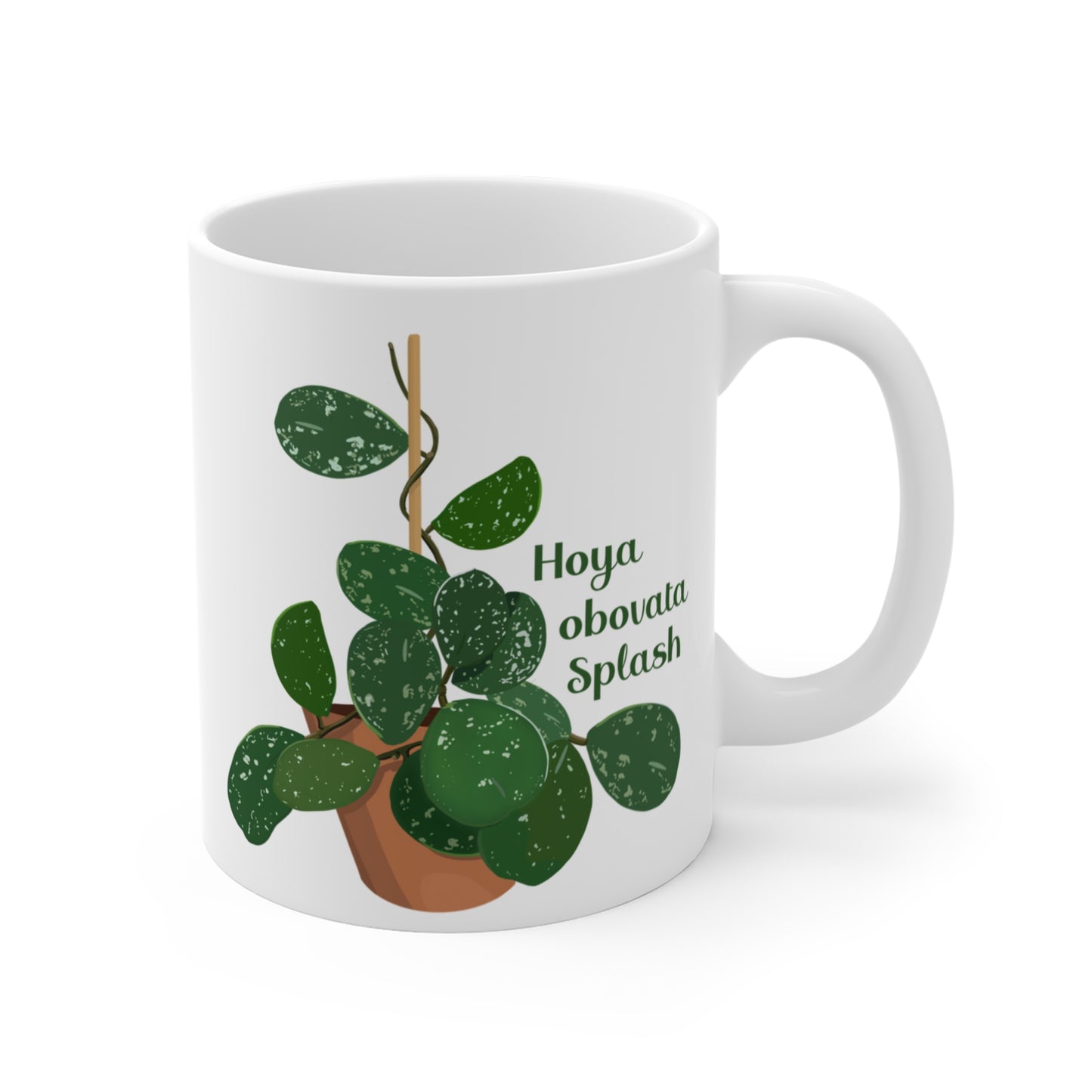 Hoya Obovata Splash Plant Lover Mug - White