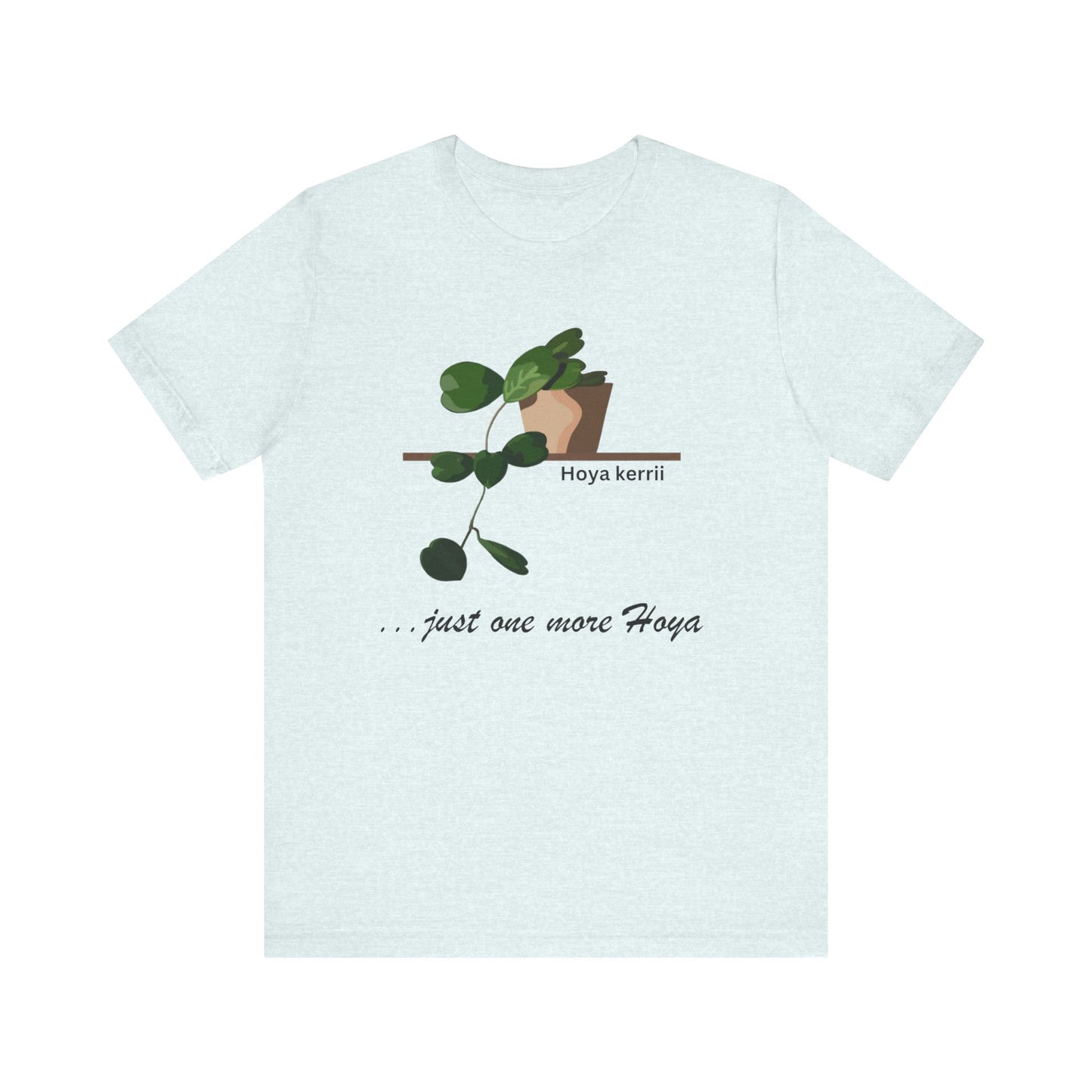 Hoya Kerrii Plant Lover T-Shirt - Heather Ice Blue