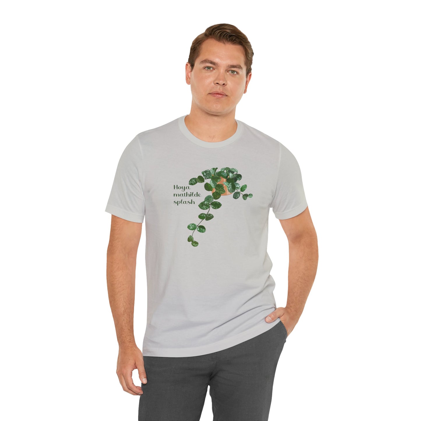 Hoya Mathilde Splash Plant Lover T-shirt - Silver