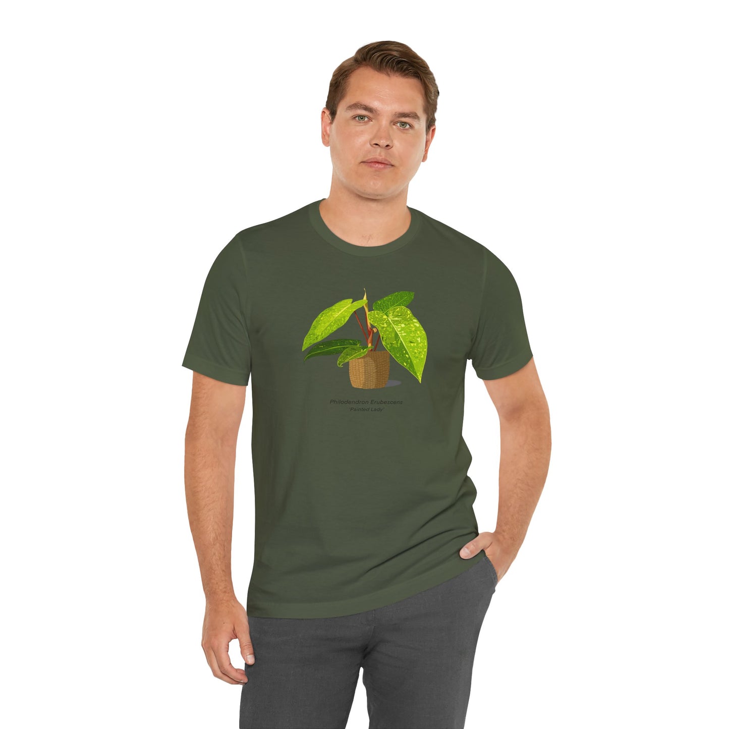 Philodendron Painted Lady Plant Lover T-Shirt - Green