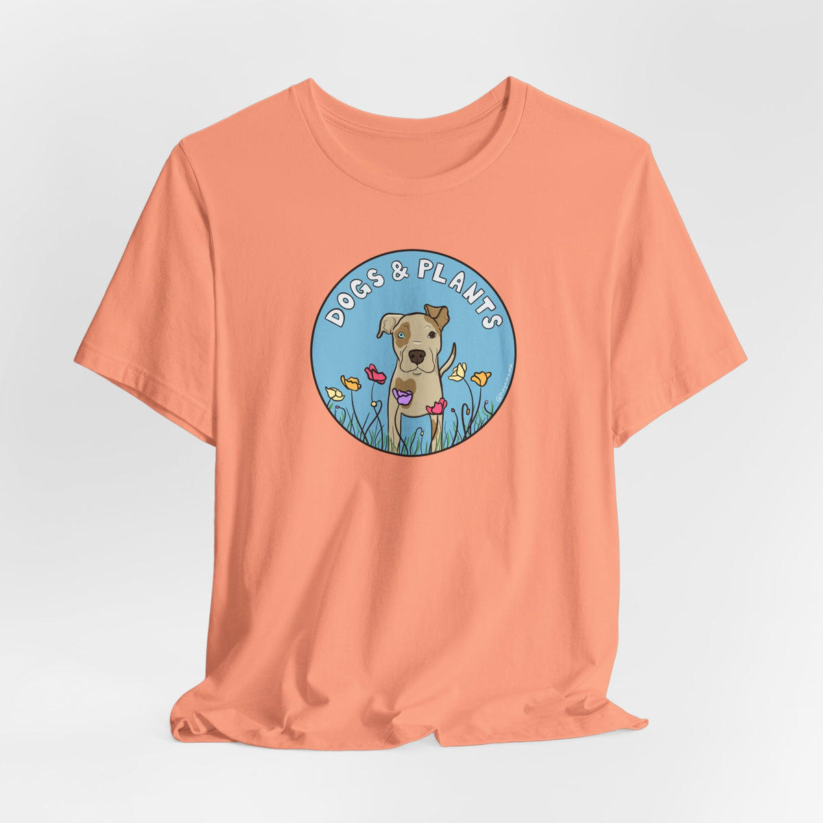 Dogs & Plants T-Shirt for Pitbull & Plant Lovers