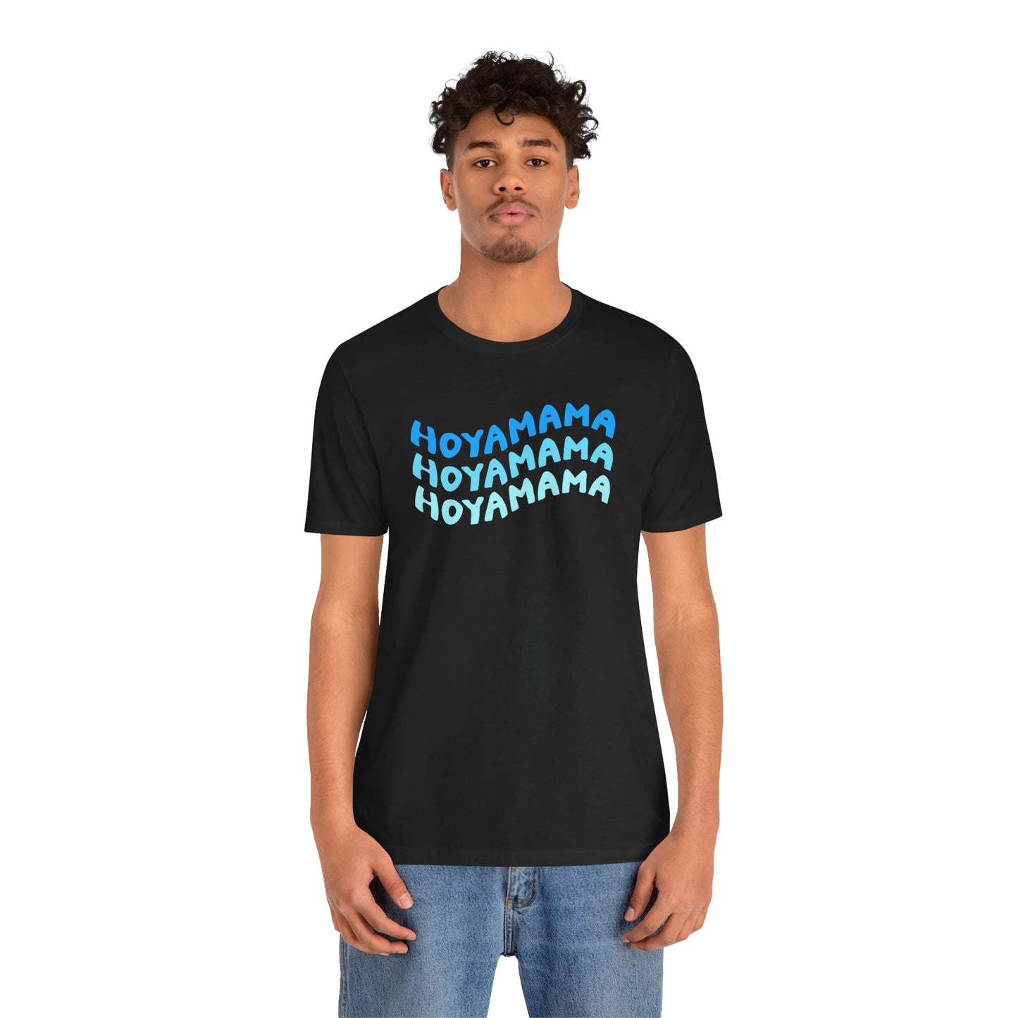 Hoyamama Plant Lover T-Shirt - Black with Blue