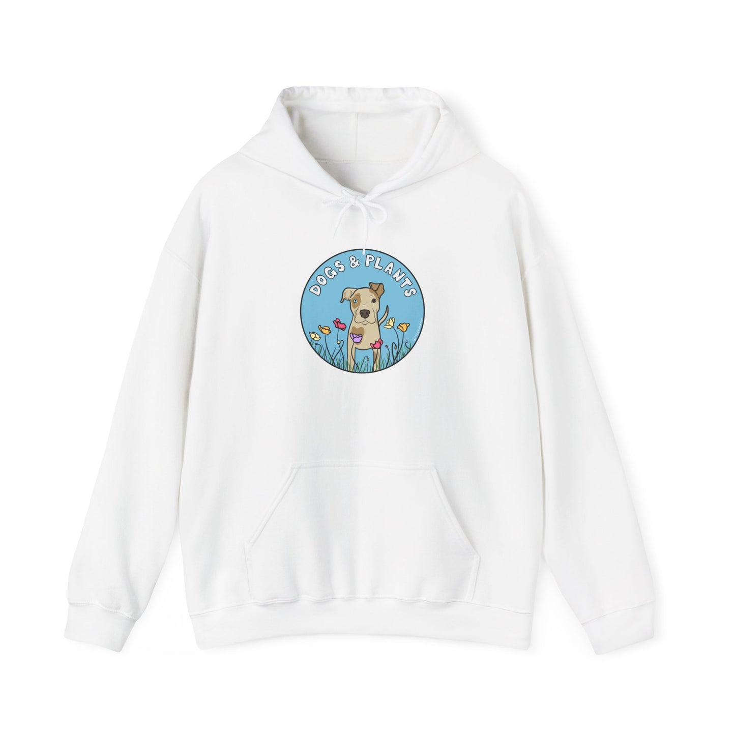 Dogs & Plants Hoodie for Pitbull & Plant Lovers