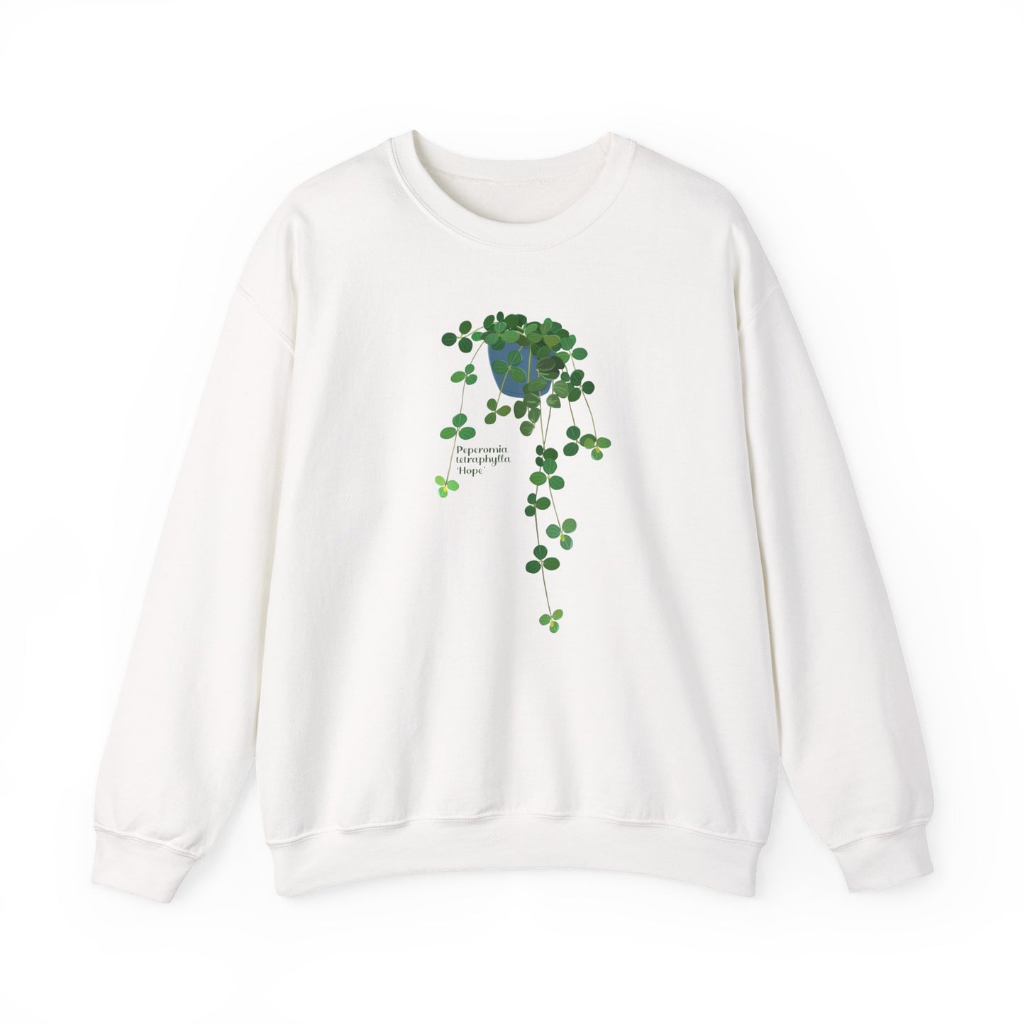 Peperomia Tetraphylla 'Hope' Plant Lover Crewneck Sweatshirt