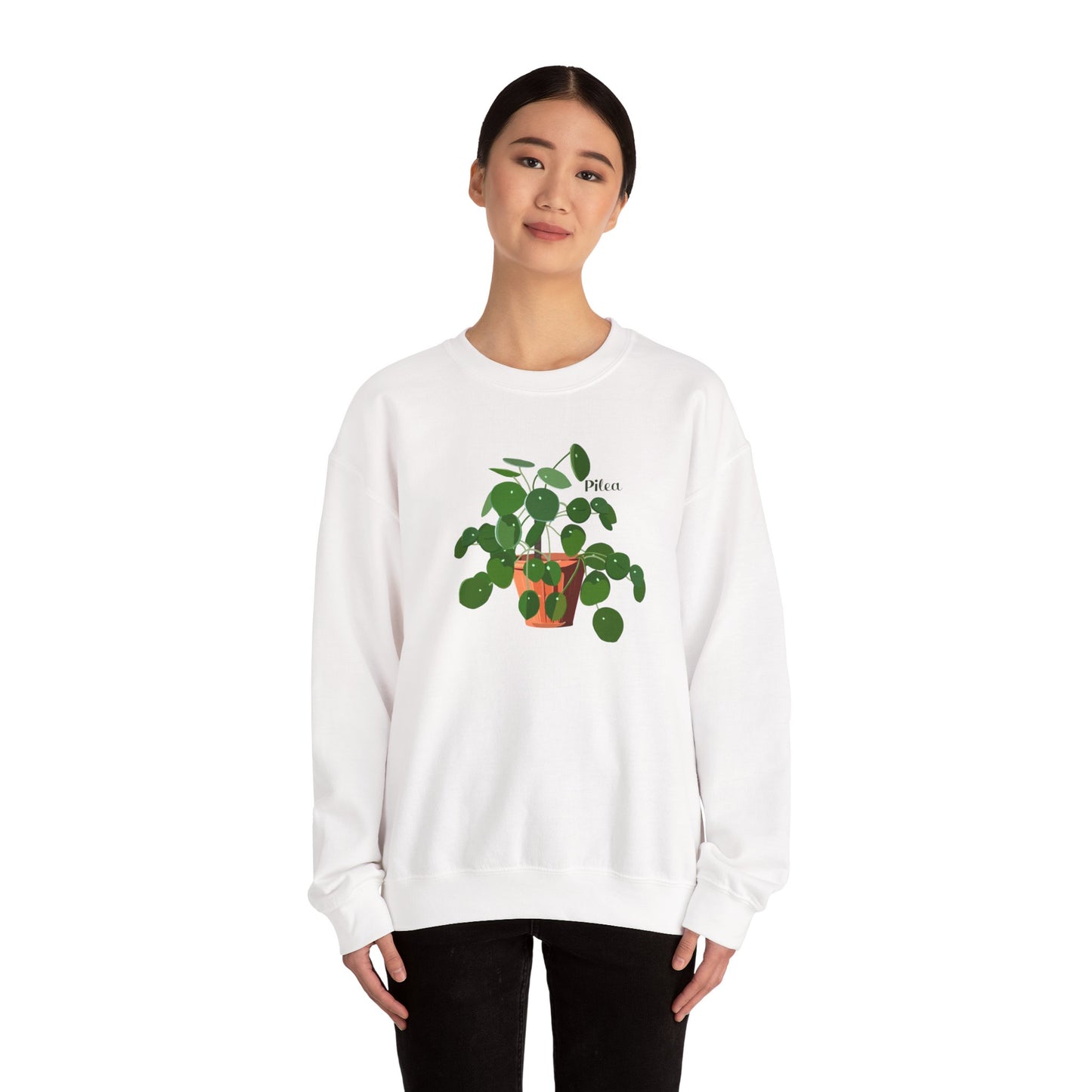 Pilea Peperomioides 'Chinese Money Plant' Plant Lover Crewneck Sweatshirt