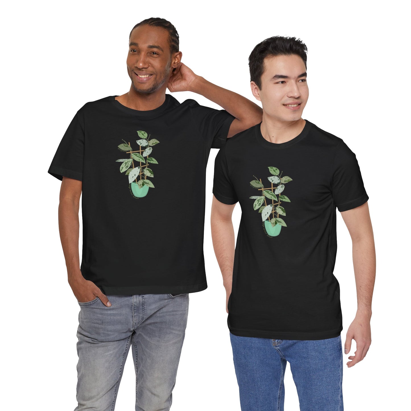 Hoya Carnosa Plant Lover T-Shirt - White, Natural, Black