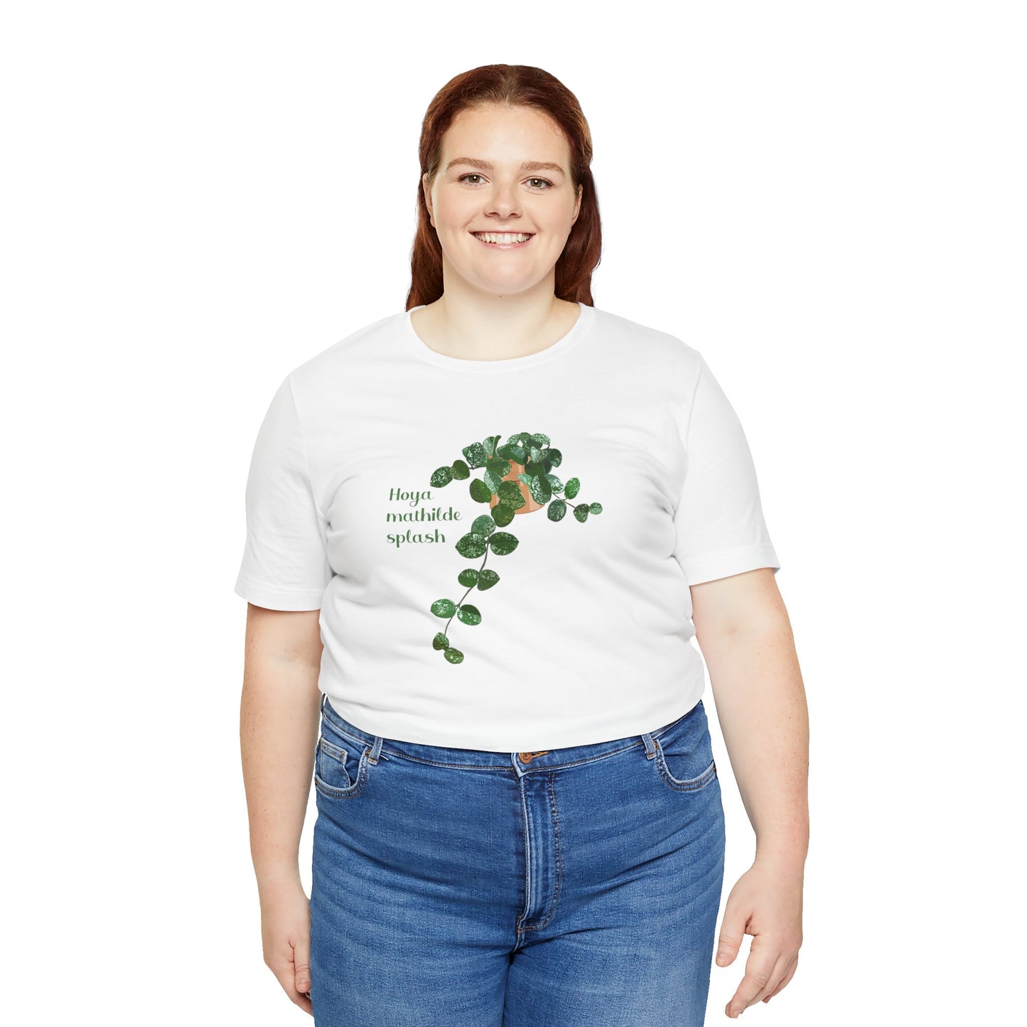 Hoya Mathilde Splash Plant Lover T-shirt - White, Natural, Black