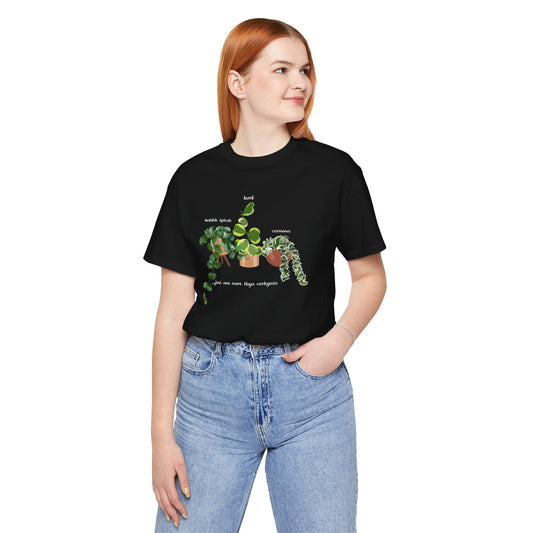 "Just one more Hoya..." Plant Lover T-Shirt - Black