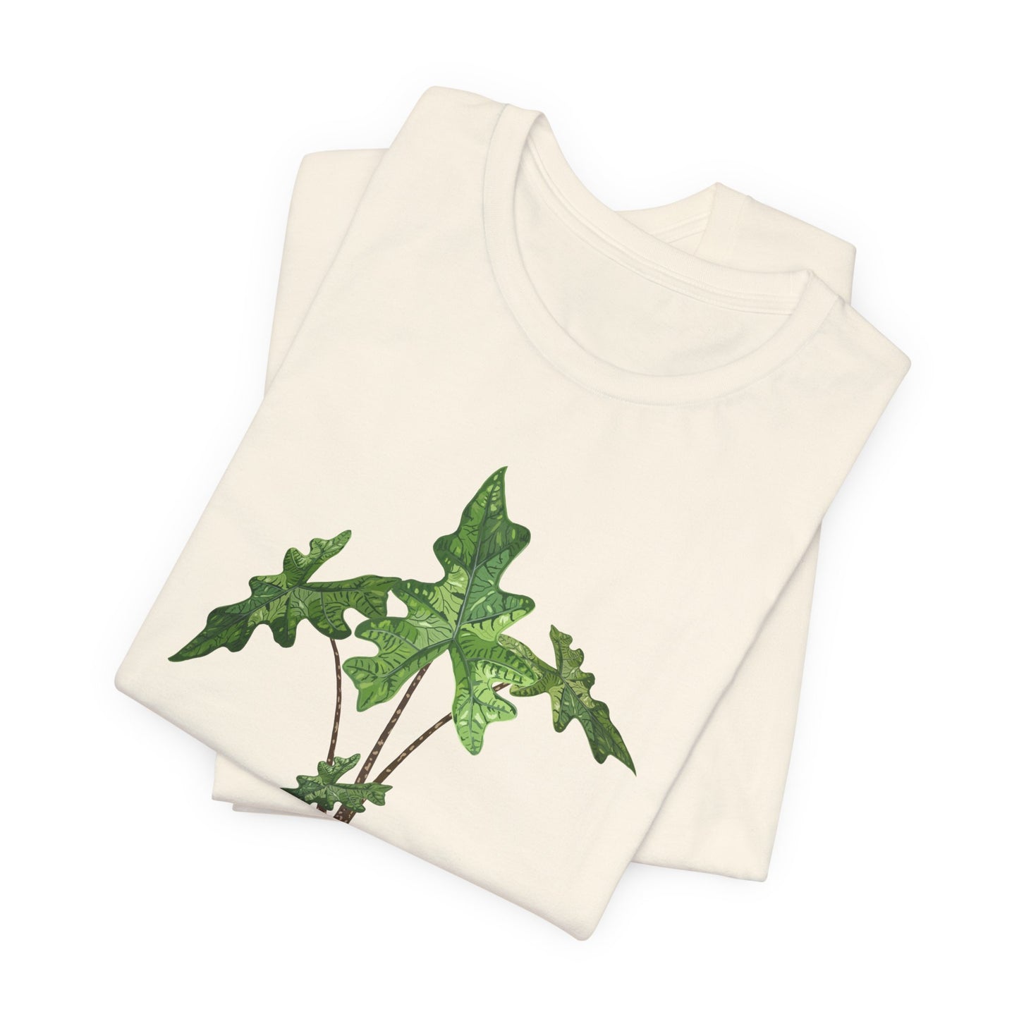 Alocasia Jacklyn Plant Lover T-Shirt - White, Black, Natural
