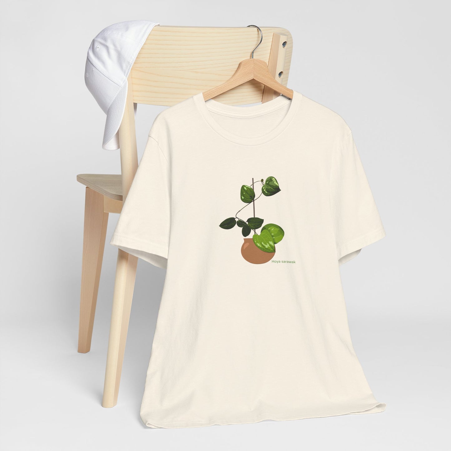 Hoya Sarawak Plant Lover T-Shirt - White, Natural, Black